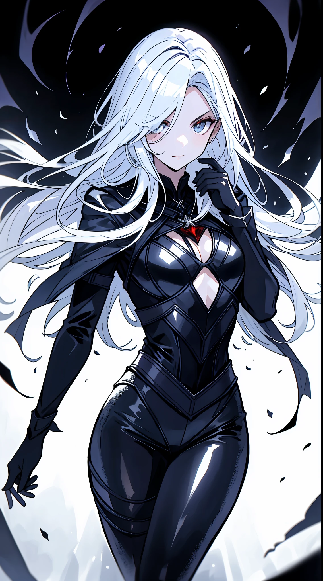 melhor qualidade、Uma obra-prima de suspense,Estilo escuro de alto brilho,As costas de uma mulher em trapos,Desenho preto-branco-cinza,Luar sangrento,Impacto visual desesperado,hands wide open,It's like embracing heaven,Olhos Sedutores,olhar irritado,The floor was covered in blood,Death is imminent,O fim de Londreirror inversion,Corrente da torre sineira,Manto branco sangue,luvas brancas,roda de engrenagem,morte,estranho,sangrar,Quadris elevados,com luz brilhando,tight leather pants