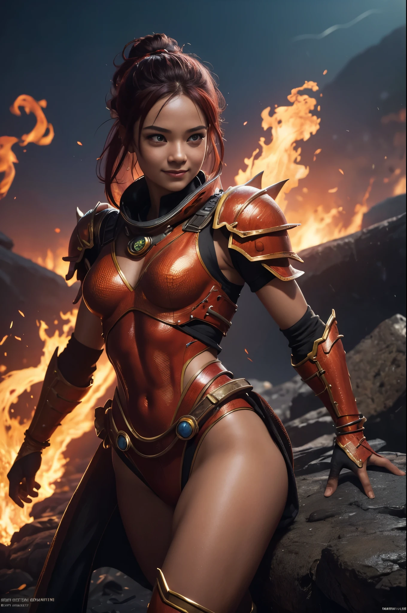 8K,Flame Lady Paladin,Super Beauty(Like the real thing),Red and orange mohawk,Red Flame Chest Armor,Red flame pants,Red Flame Gauntlet,lean muscular body,Hard and strong abs,Fantasy art、charm、Looking at the audience、Captivating Gaze、masterpiece,masterpiece,highest qualityのフォトリアリスティックなRAW写真。Bright colors,Rich colors, Backlight, Film Grain, 50mm lens, Nikon D850,Realistic Skin,Ultra-high resolution,Realistic scale skins,Muscular and slender figure,Very detailedなアート作品、 Detailed digital animation art、 ArtStation Pixiv の Artgerm、Dynamic Angle,Ultra-high resolution,Like the real thing見える肌,charm的,Active,Super Beauty,(Like the real thing),DeviantArt Artstation CGScosiety, 3D Rendering Character Art, 写真のようにリアルなPerfect body, sexy,Muscular and slim body,Muscular and toned lower body,close,masterpiece,highest qualityの写実的ななRAW写真。Bright colors,Rich colors, Backlight, Film Grain, 50mm lens, Nikon D850,,(8k,写実的なhighest quality;1.4) ,Slim figure, Perfect body, There is cleavage in the chest, Very thin hair, Pleasure Gas, Glossy Lips, 超Realistic,Cinematic, (Excellent anatomy), (Good balance), Awards, masterpiece, Centered,charm,Volume measurement,Body balance,Ultra-high resolution,Ultra-Realistic Skin,Digital single-lens reflex camera, Soft lighting, Very detailedスキン, Very detailed顔, Very detailed目, lip, Detailed Background, Written boundary depth, Excellent anatomy, (Realistic, 超Realistic:1.4), 16K HDR, The abdominal muscles are intense and defined,Very detailed、masterpiece、highest quality、Dynamic Angle、Film Grain、Best Shadow、delicate、Particles of light、Observe the audience、Cinema Lighting、battlefield,