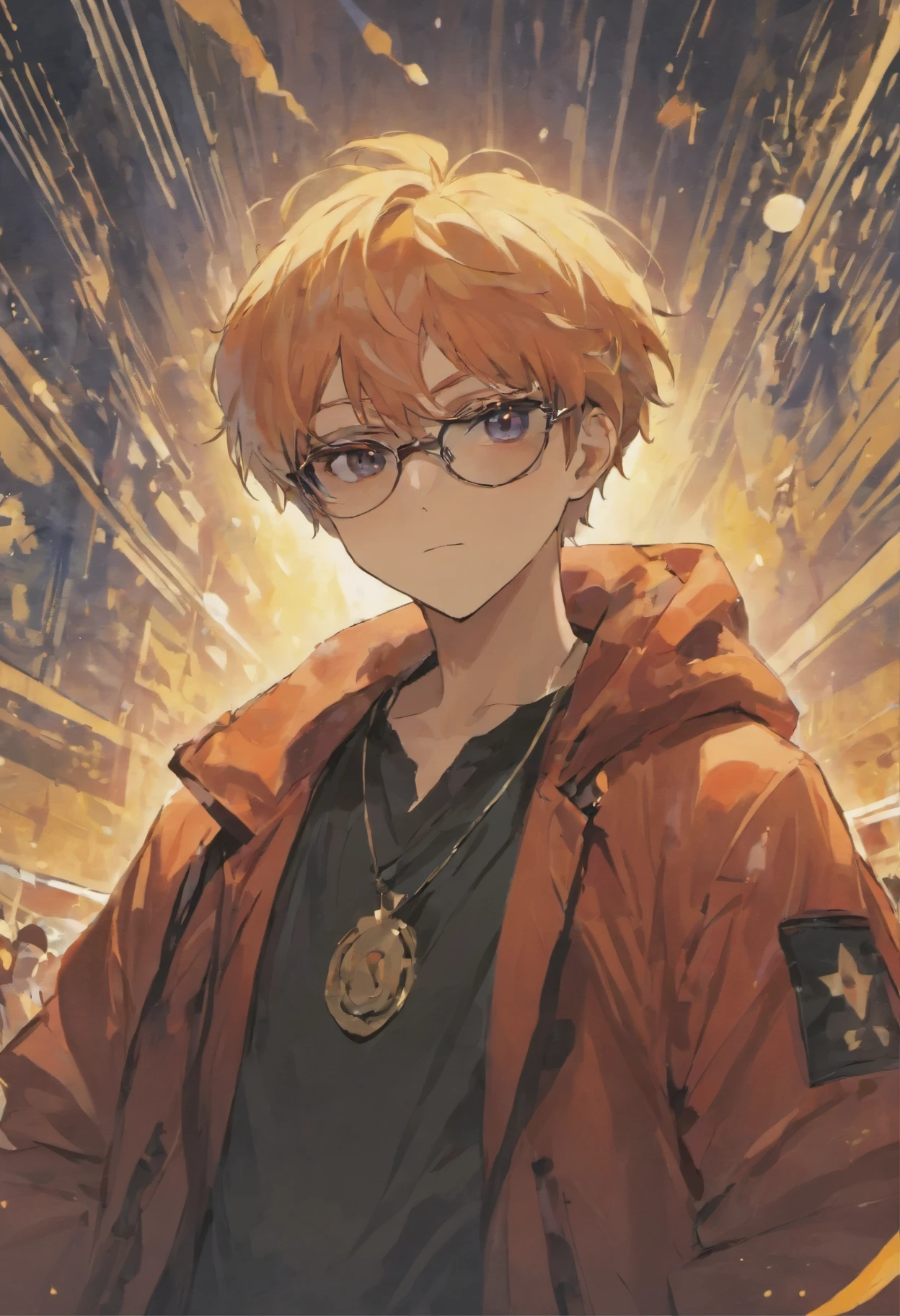 An image of a handsome, intelligent, chubby guy with sunglasses