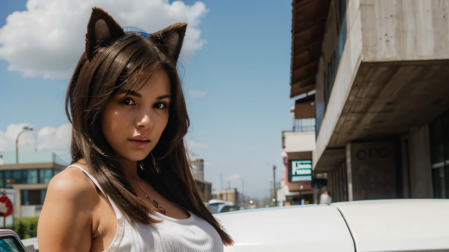 furry brunette girl