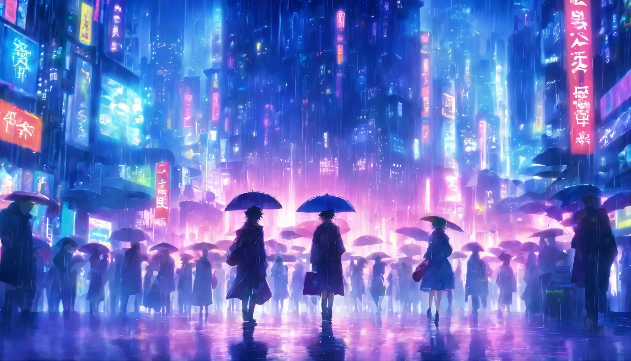 rainy day city wallpaper