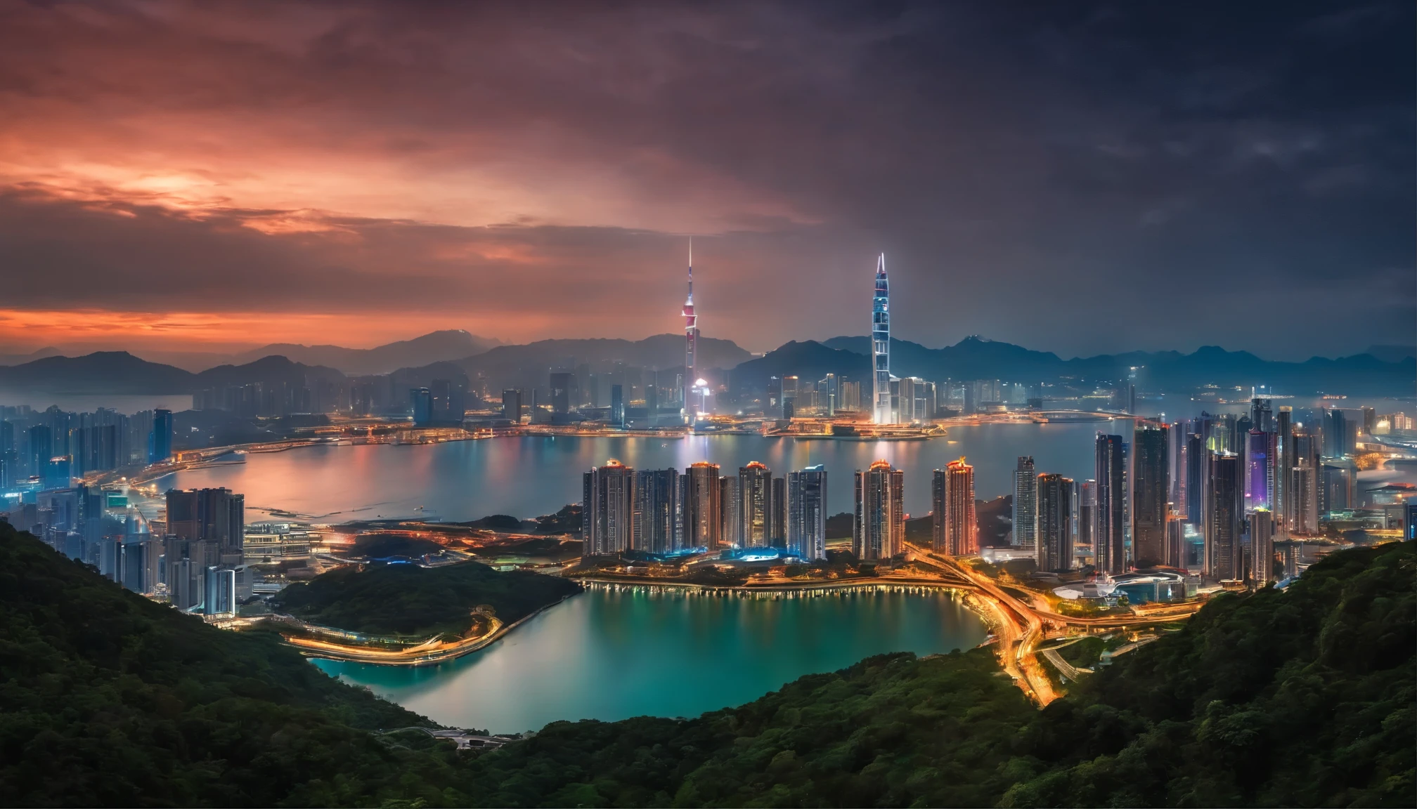 Shenzhen Greater Bay Area,On the right is the astronaut