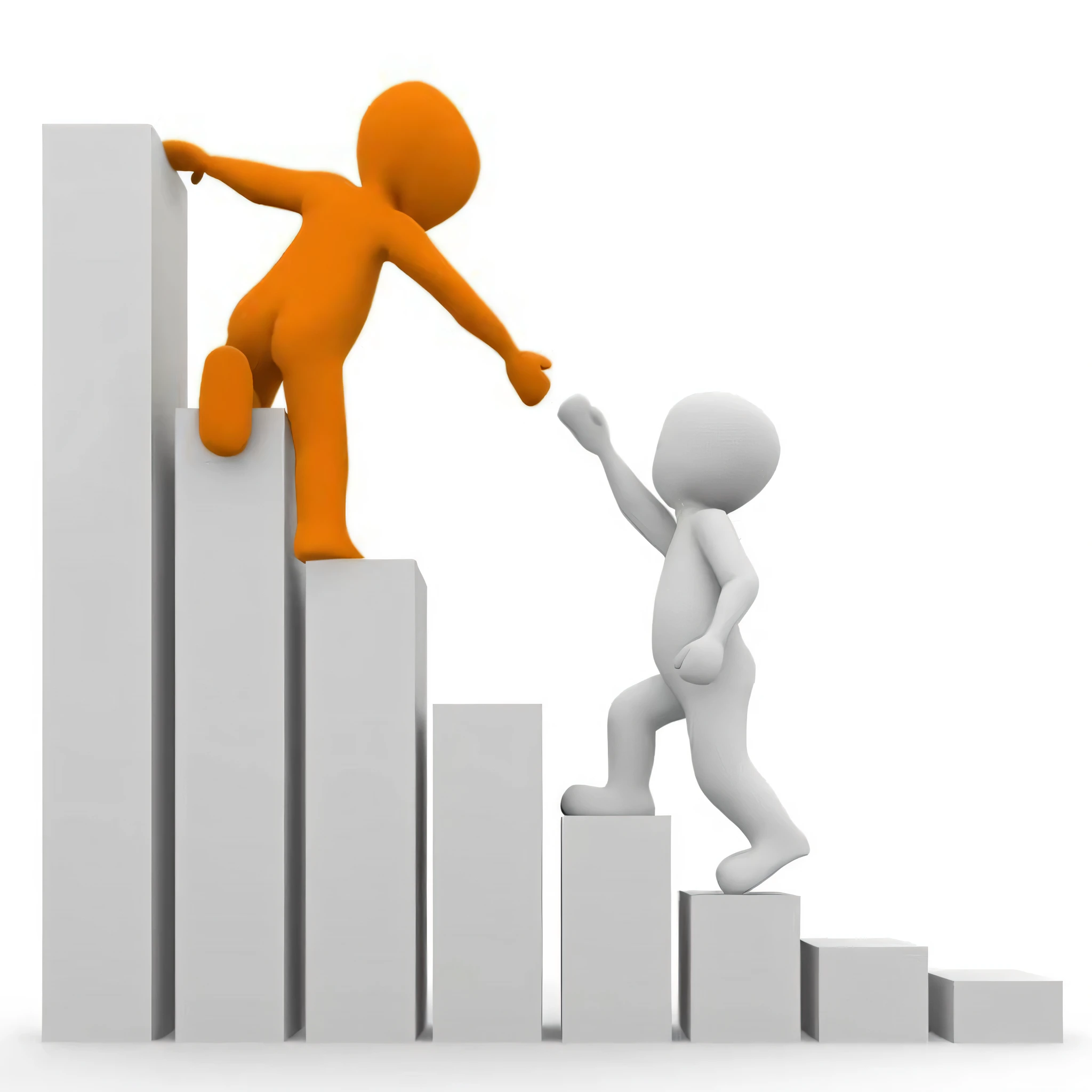 a person reaching up to a person climbing up a stair, good graphic, reaching, upwards, highly rendered, reaching out to each other, high quality image”, marketing photo, image, walking down, beginner, advertising photo, climbing, raising an arm, viral image, snapshot, repairing the other one, illustration!, graphical, balances, high-key, high - key
