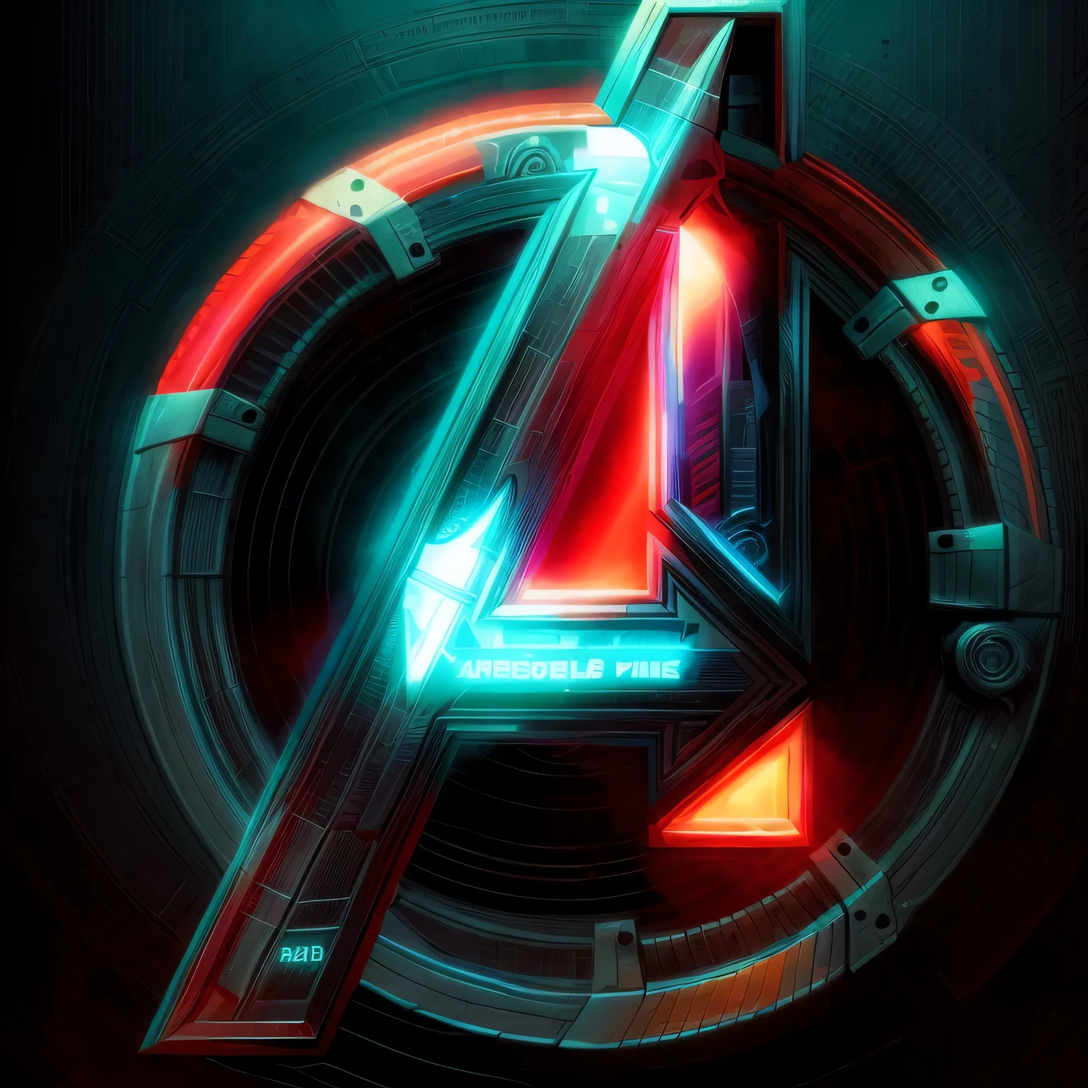 logo dos vingadores com luz vermelha vindo do centro, vingadores movie, vingadores, from vingadores, in vingadores movie, Ultron, the vingadores, from a Filme da Marvel, from the vingadores (2012), Filme da Marvel, por Andrei Kolkoutine, assemble, arte maravilha, imagem de avatar, por Alexander Fedosav, Official Marvel Media, from Marvel Studios