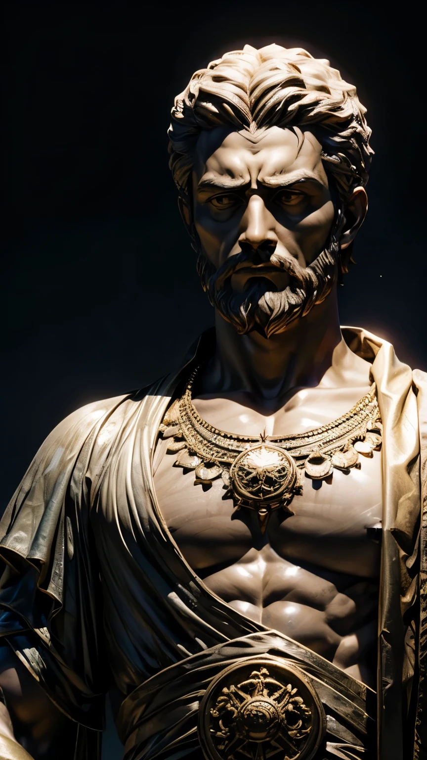 stoicism, Motivation, stoic statue of stoic man, dark stoic background