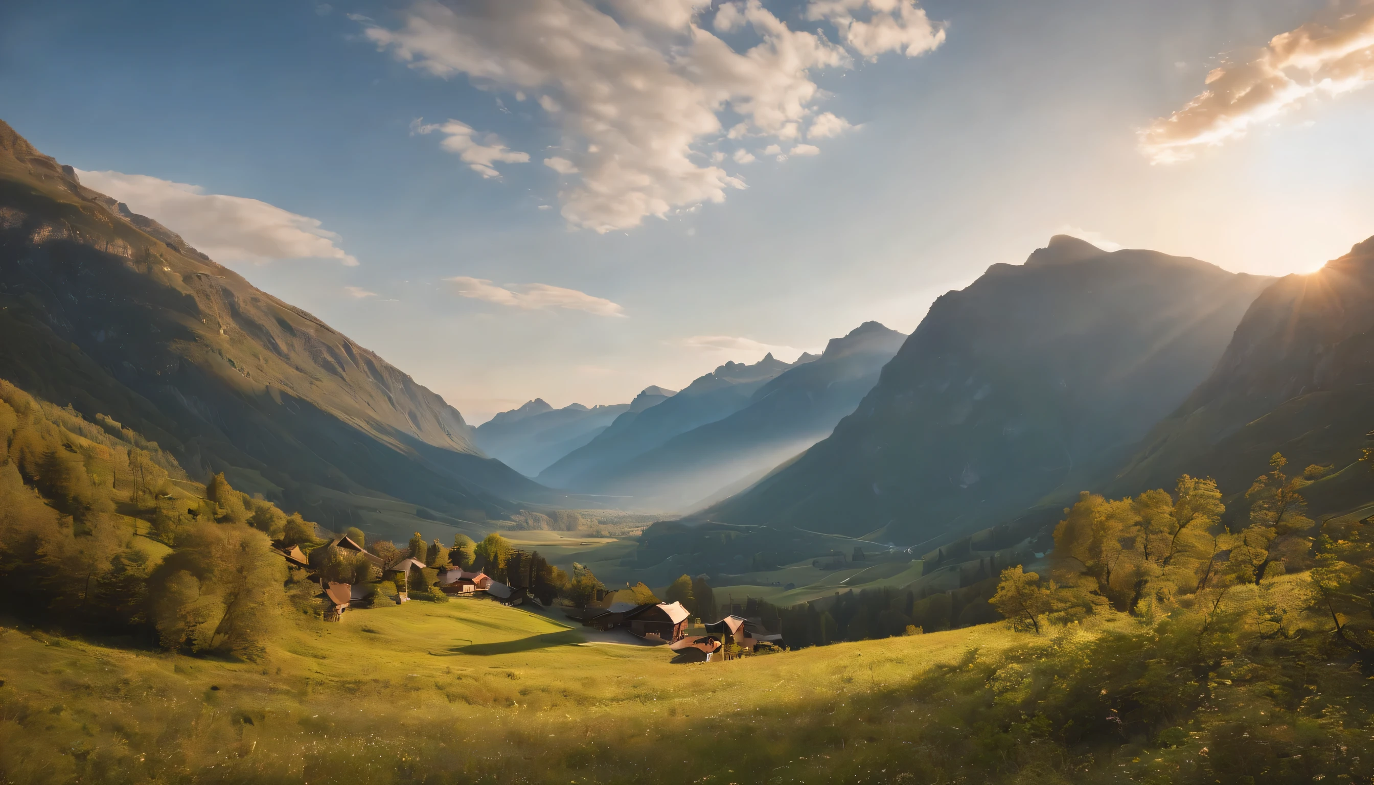 (Highly detailed CG Unity 8k wallpaper、masterpiece、highest quality、Super detailed)、(best lighting、best shadow、very delicate and beautiful)、highest quality、8k、Detailed facial depiction、masterpiece、highest quality、clear image quality、
sunrise and sunset in the mountains々Take pictures of the beautiful scenery that colors the city from the train window。
