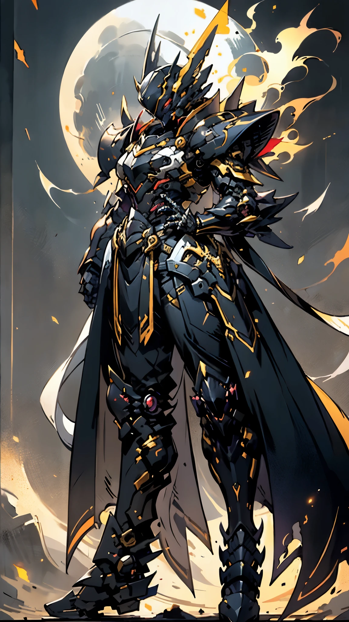 A woman adorned in fantasy-style full-body armor, a crown-concept fully enclosed helmet that unveils only her eyes, a composite layered chest plate, fully encompassing shoulder and hand guards, a lightweight waist armor, form-fitting shin guards, the overall design is heavy-duty yet flexible, ((the armor gleams with a golden glow, complemented by red and blue accents)), exhibiting a noble aura, she floats above a fantasy-surreal high-tech city, this character embodies a finely crafted fantasy-surreal style armored hero in anime style, exquisite and mature manga art style, (Queen bee mixed with Spider concept Armor, plasma, blood), ((Element, energy, elegant, goddess, femminine:1.5)), metallic, high definition, best quality, highres, ultra-detailed, ultra-fine painting, extremely delicate, professional, anatomically correct, symmetrical face, extremely detailed eyes and face, high quality eyes, creativity, RAW photo, UHD, 32k, Natural light, cinematic lighting, masterpiece-anatomy-perfect, masterpiece:1.5