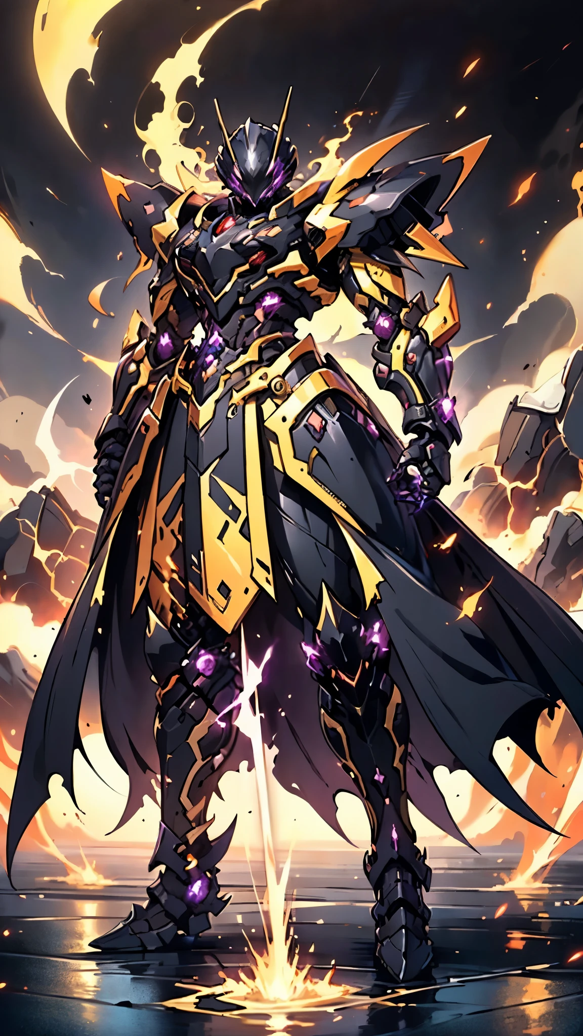 A woman adorned in fantasy-style full-body armor, a crown-concept fully enclosed helmet that unveils only her eyes, a composite layered chest plate, fully encompassing shoulder and hand guards, a lightweight waist armor, form-fitting shin guards, the overall design is heavy-duty yet flexible, ((the armor gleams with a golden glow, complemented by red and blue accents)), exhibiting a noble aura, she floats above a fantasy-surreal high-tech city, this character embodies a finely crafted fantasy-surreal style armored hero in anime style, exquisite and mature manga art style, (Queen bee mixed with Spider concept Armor, plasma, blood), ((Element, energy, elegant, goddess, femminine:1.5)), metallic, high definition, best quality, highres, ultra-detailed, ultra-fine painting, extremely delicate, professional, anatomically correct, symmetrical face, extremely detailed eyes and face, high quality eyes, creativity, RAW photo, UHD, 32k, Natural light, cinematic lighting, masterpiece-anatomy-perfect, masterpiece:1.5