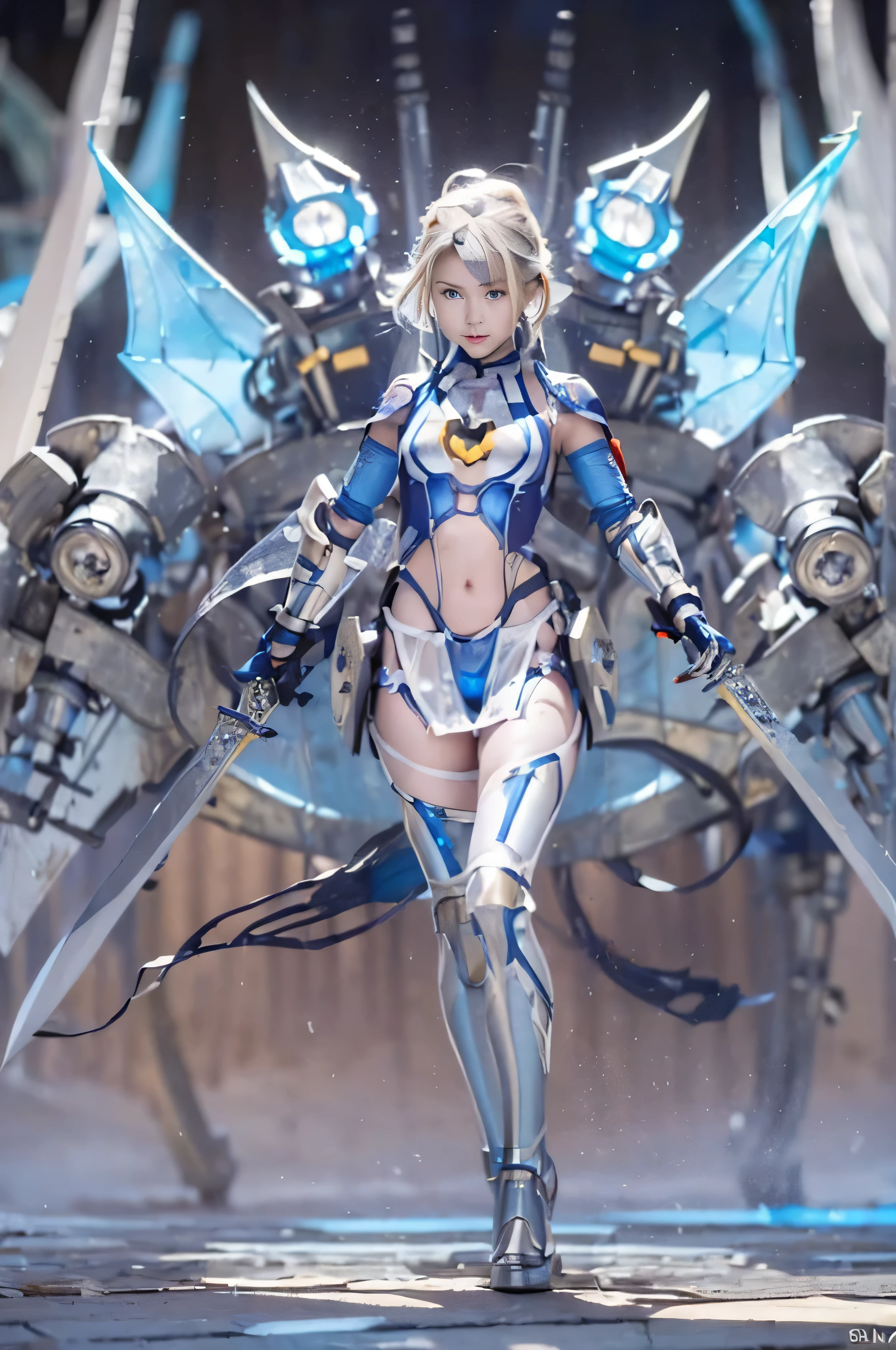 (RAW image quality:1.4), (NSFW), ((1 female:1.4)), one personで, , 8 heads and bodies, (cute face), (Beautiful shining blue eyes:1.4), (ideal body proportions), (An android with a mechanized left leg and left arm.:1.4), (platinum metal machinery), length , chest fantasy, cleavage, big breasts, (Underboo Boo:1.4), magic effect, ((small transparent thin costume:1.4)), (((Exposed raw skin:1.4))), (((exposure of the lower abdomen:1.4))), (Costumes that dig into the crotch), (has a big sword:1.4), , strong wind, My clothes are transparent, Wet, short hair, black hair, , thin, small ass, beautiful feet, thin脚, surrealism, cinematic lighting, written boundary depth, one person'point of view, f/1.8, 135mm, nffsw, battle pose, table top, Accurate, ((anatomically correct)), rough skin, Super detailed, advanced details, high quality, award-winning, 最high quality, High resolution, 8k