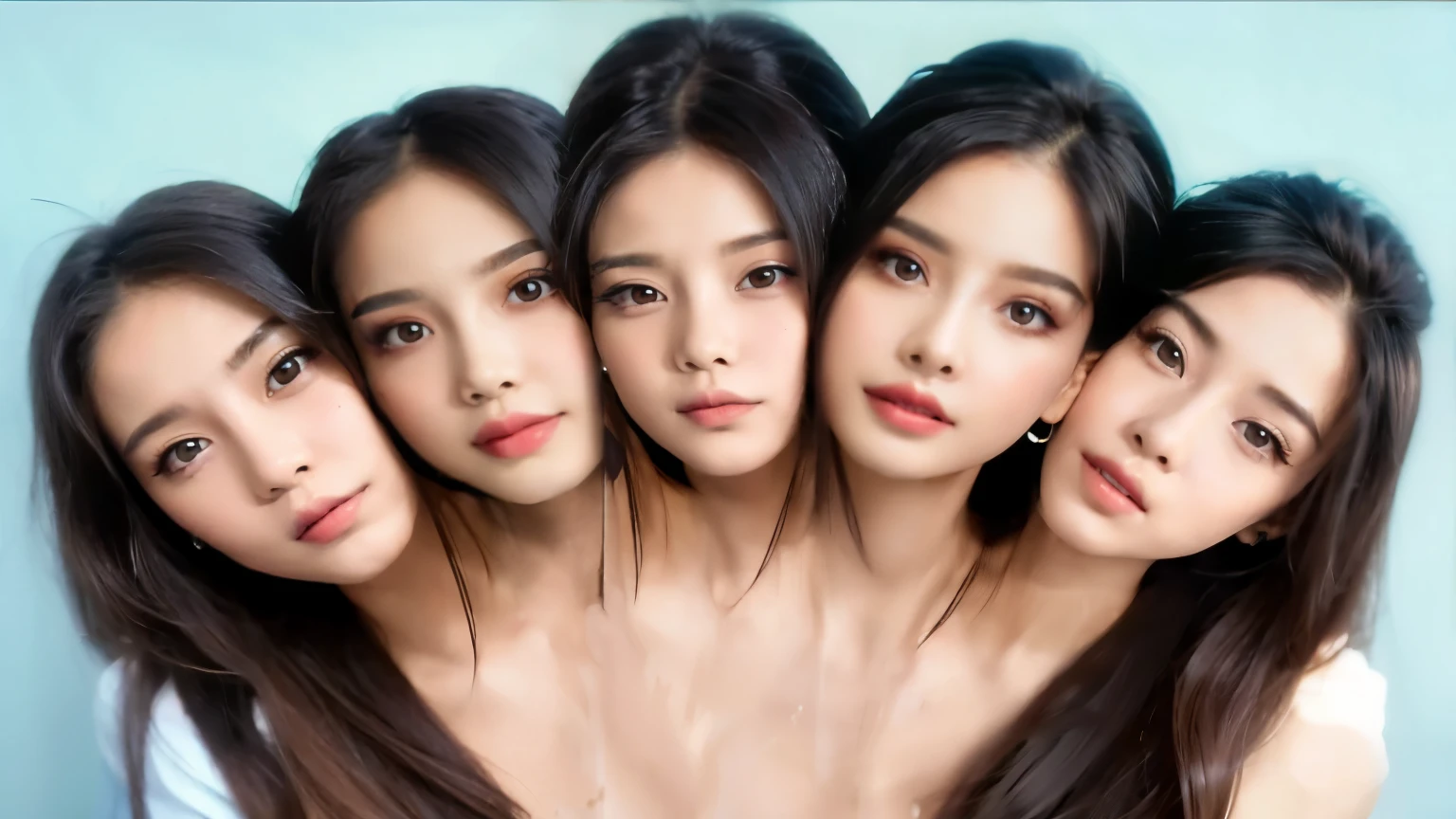 fix shoulders, make hair flatter