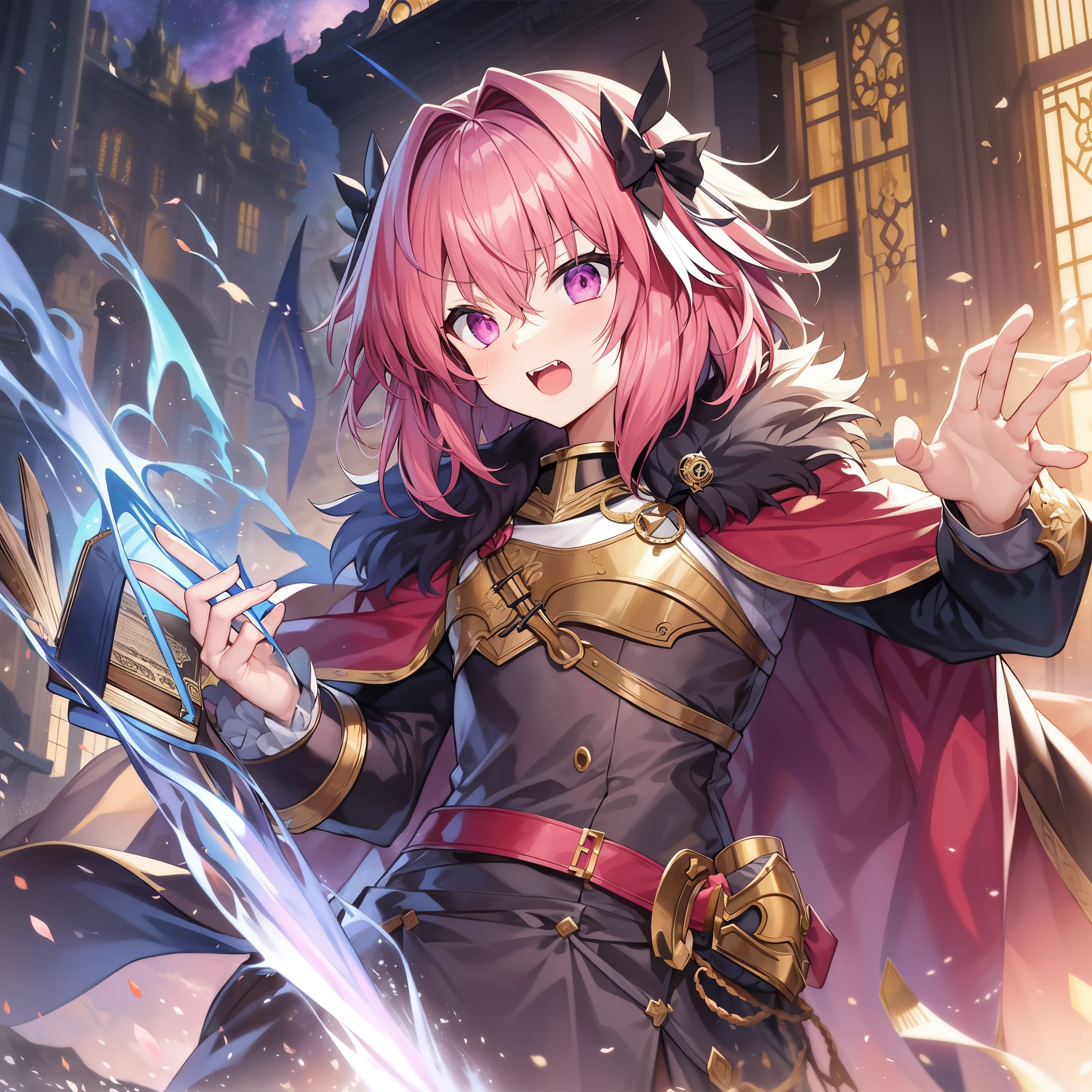 Fate/Grand/Order、Astolfo、If you touch it, you will fall！（Trap of Algaria）、pink hair、short hair、reason has evaporated、「Those who are far away should also listen to the sound！Come closer and take a look！我が名はシャルルマーニュが十二勇士Astolfo！」、「magic spear」「magic book」「魔法のhorn」「Genma Hippogriff」、He is also a famous handsome man according to legend.、trouble maker。Due to his thoughtless but reckless and courageous personality、He scoured the battlefield and led his team to victory many times.。A knight who appears in medieval French poetry of arms、、"Always make the person you touch fall off the horse"That&#39;s called「magic spear」After gaining the degree, he became quite a master.、Now you can give valor.。moreover、A method to break all spells was written down.「magic book」、You can defeat your opponent by blowing「horn」、moreoverヒッポグリフを入手してしまう。カリゴランテThat&#39;s called邪悪な巨人を捕虜、After a trip to the moon「horn」no longer makes a sound、Also released a hippogriff.、Orlandu goes crazy、He is a good-looking young man who is loved by everyone.、In terms of ability「weak」He is considered a second-class knight and servant.。However, he didn&#39;t worry about it at all and relied on his positive thinking and good luck.、He had many adventures during his lifetime.々obtain the treasure of。I am not particularly attached to the treasure I have acquired.、He has a deep-rooted heroic personality and is willing to let go if asked for help.