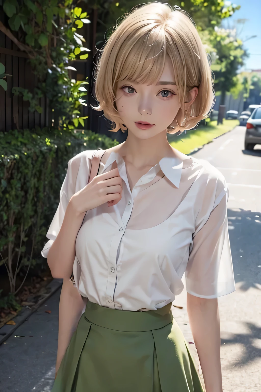 white blouse
