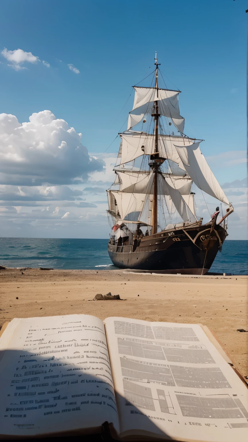 Site of the First Mass using the sources: The First Voyage Round the World, translated from the accounts of 
Antonio Pigafetta accompanied by original documents, with notes and an 
introduction by Lord Stanley of Alderley. Please provide 10 scenes in 1 photo in chronological order. 