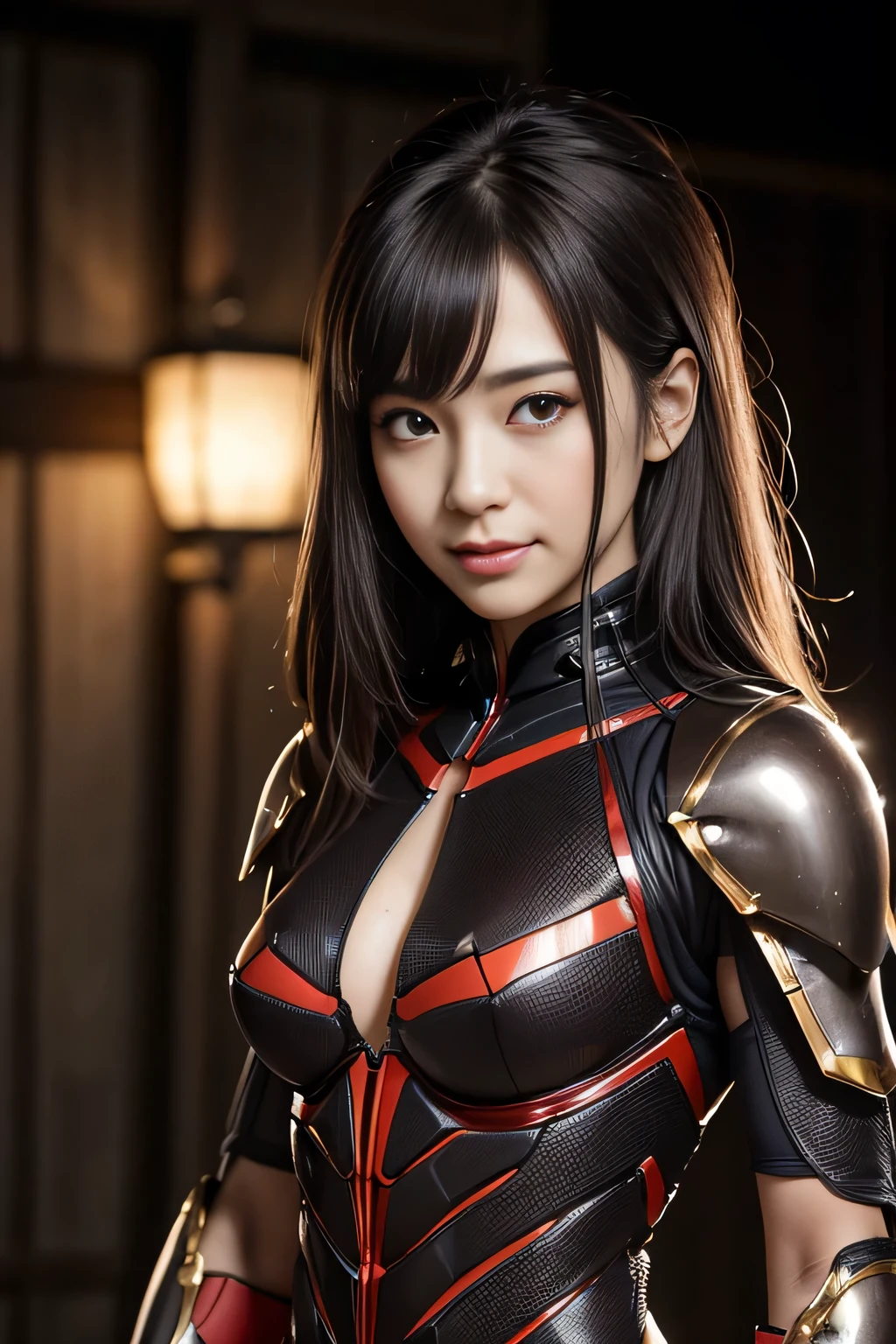 (High resolution,masterpiece,highest quality,Very detailed CG, anime, official art:1.4), realistic, photograph, amazing detail, everything is complicated, shiny and glossy,Amazing number of layers, 8K wallpaper, 3D, sketch, cute, figure,( alone:1.4), perfect female proportions,villain's daughter, (Fusion of dark brown cockroach and lady:1.4), (brown cockroach woman:1.2), (brown cockroach woman:1.2), (Fusion:1.2), (alone:1.4), (evil smile:1.2), muscular, abs, (Cockroach brown exoskeleton bio insect suit:1.4), (Cockroach brown exoskeleton bio insect armor:1.2), (brown transparent cockroach feathers:1.4), (Antennae of brown cockroaches:1.3),