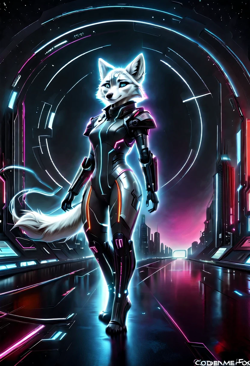 《codename arctic fox》,Science fiction,futuristic,cyberpunk,Surrealism,