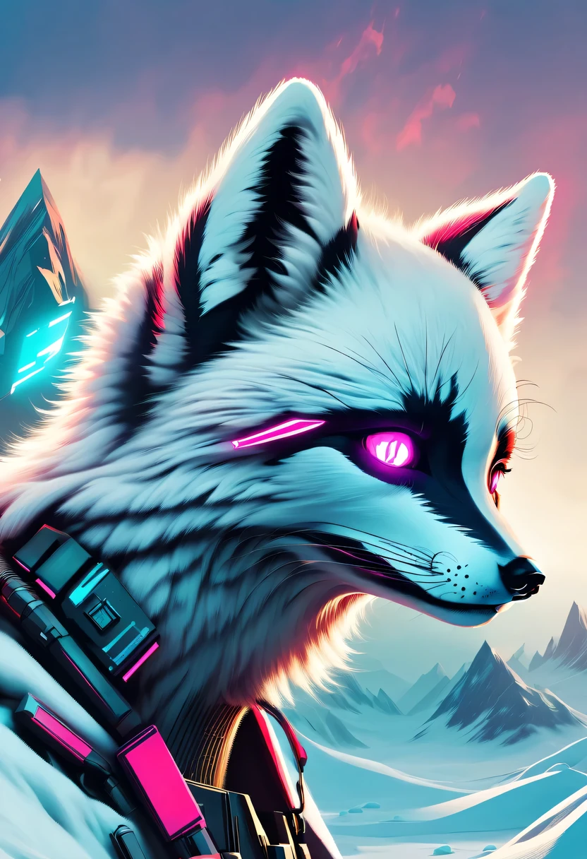 《codename arctic fox》,Science fiction,futuristic,cyberpunk,Surrealism,