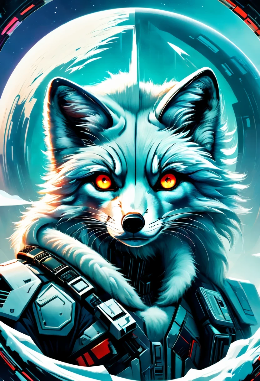 《codename arctic fox》,Science fiction,futuristic,cyberpunk,Surrealism,