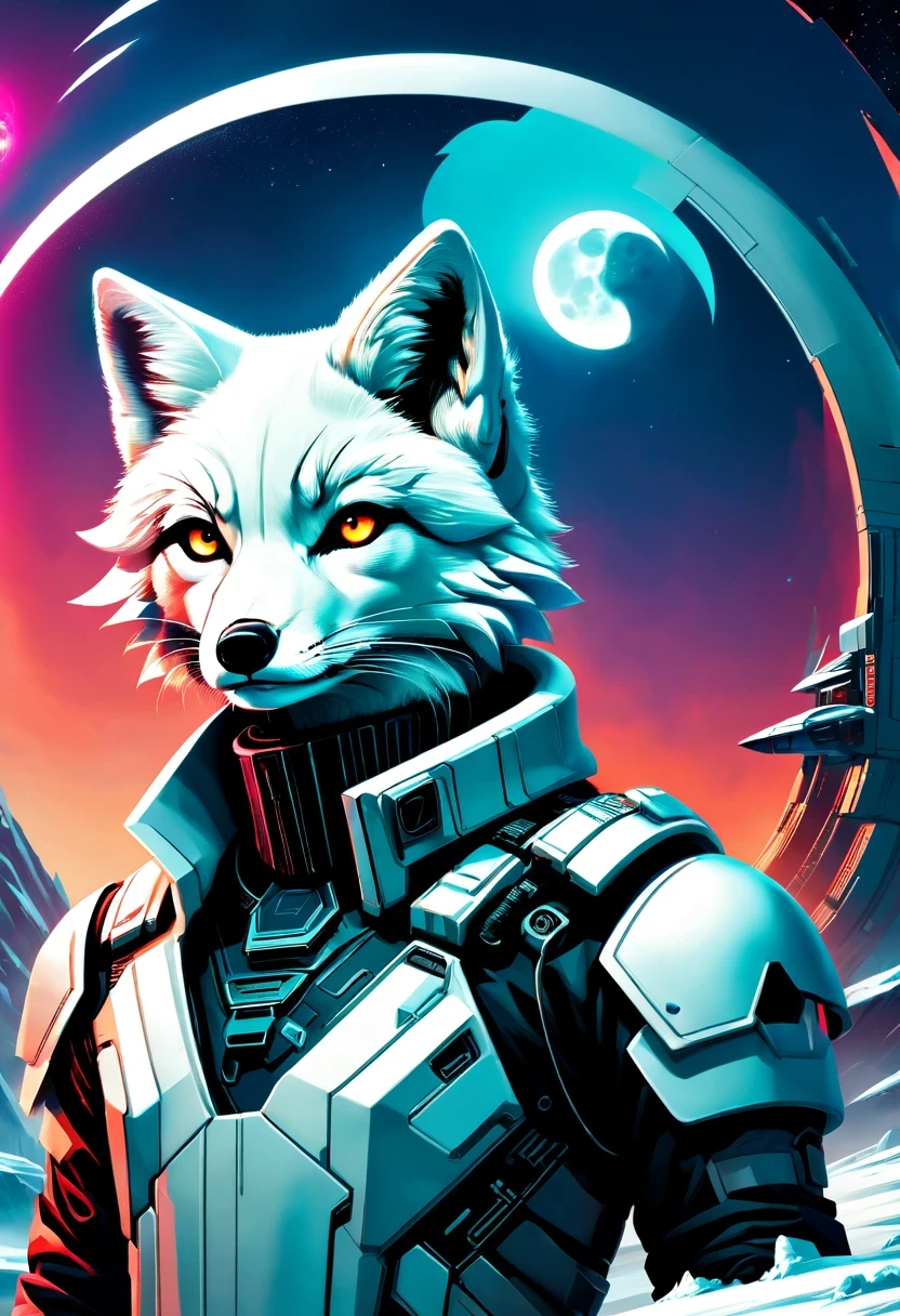 《codename arctic fox》,Science fiction,futuristic,cyberpunk,Surrealism,