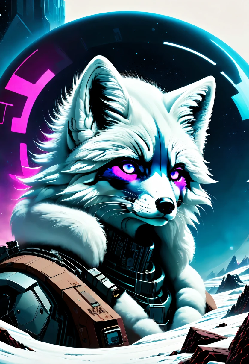 《codename arctic fox》,Science fiction,futuristic,cyberpunk,Surrealism,