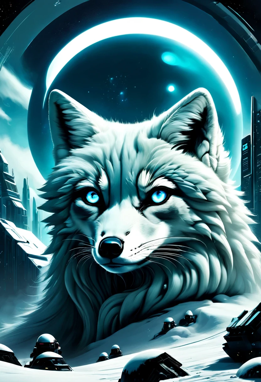 《codename arctic fox》,Science fiction,futuristic,cyberpunk,Surrealism,