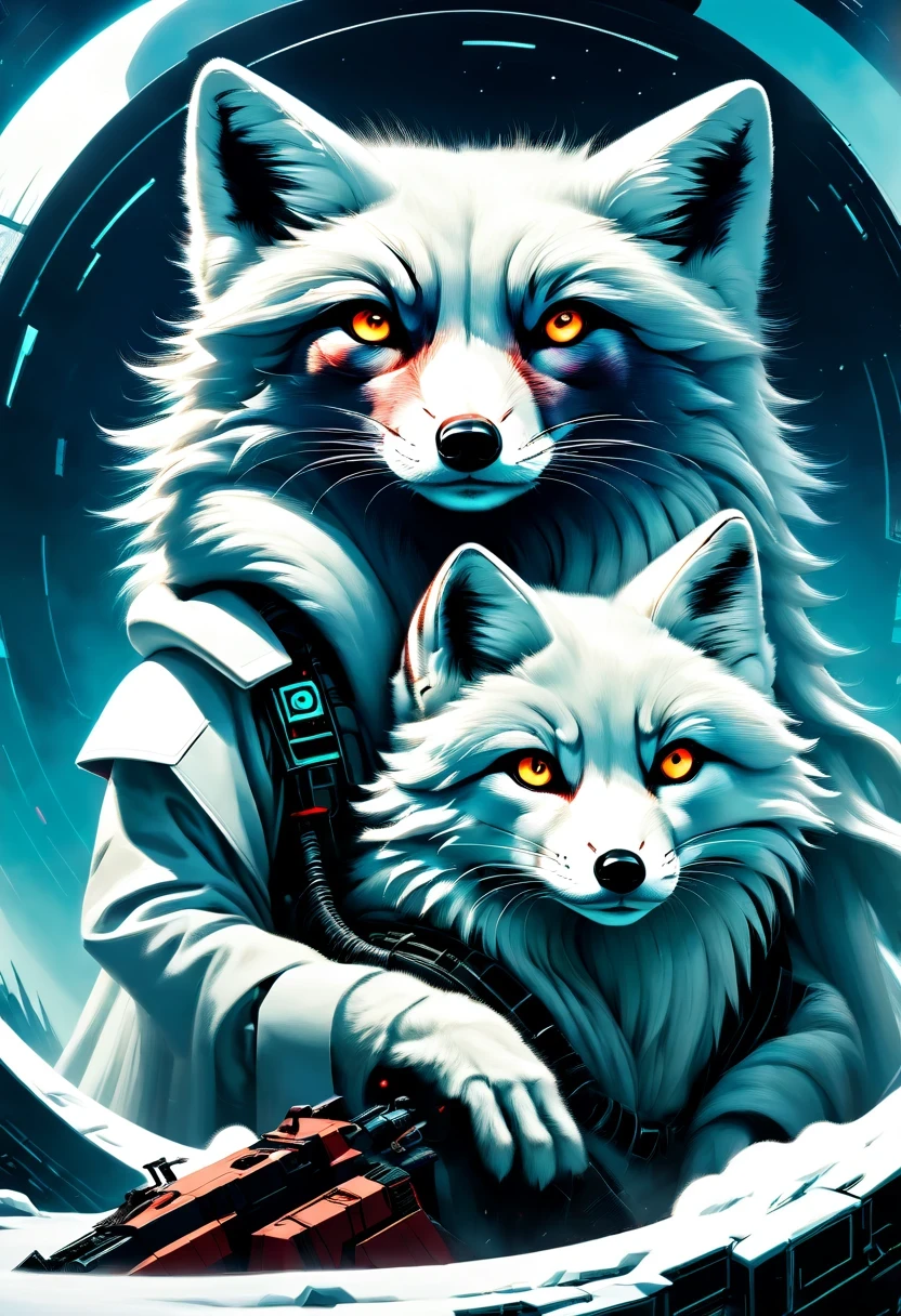 《codename arctic fox》,Science fiction,futuristic,cyberpunk,Surrealism,