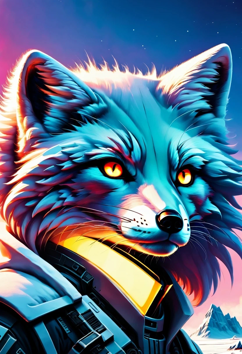 《codename arctic fox》,Science fiction,futuristic,cyberpunk,Surrealism,