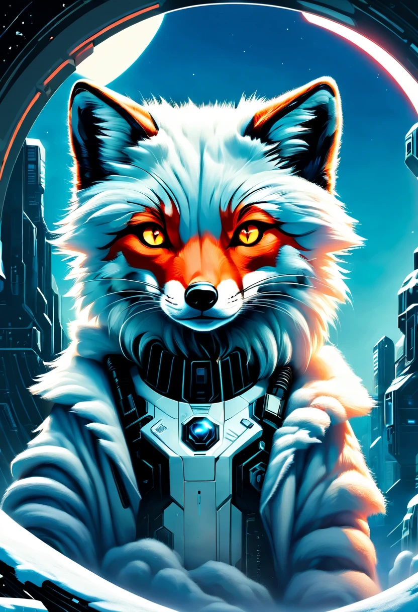 《codename arctic fox》,Science fiction,futuristic,cyberpunk,Surrealism,