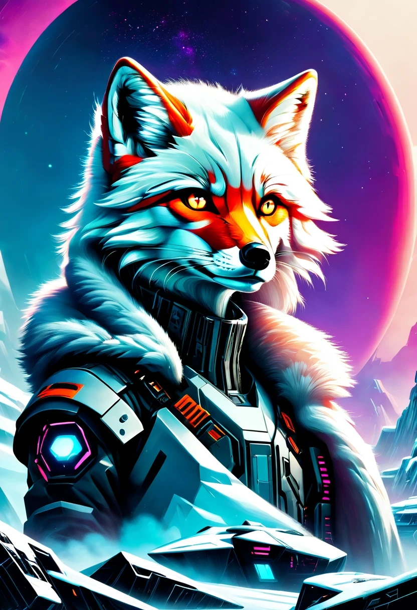 《codename arctic fox》,Science fiction,futuristic,cyberpunk,Surrealism,