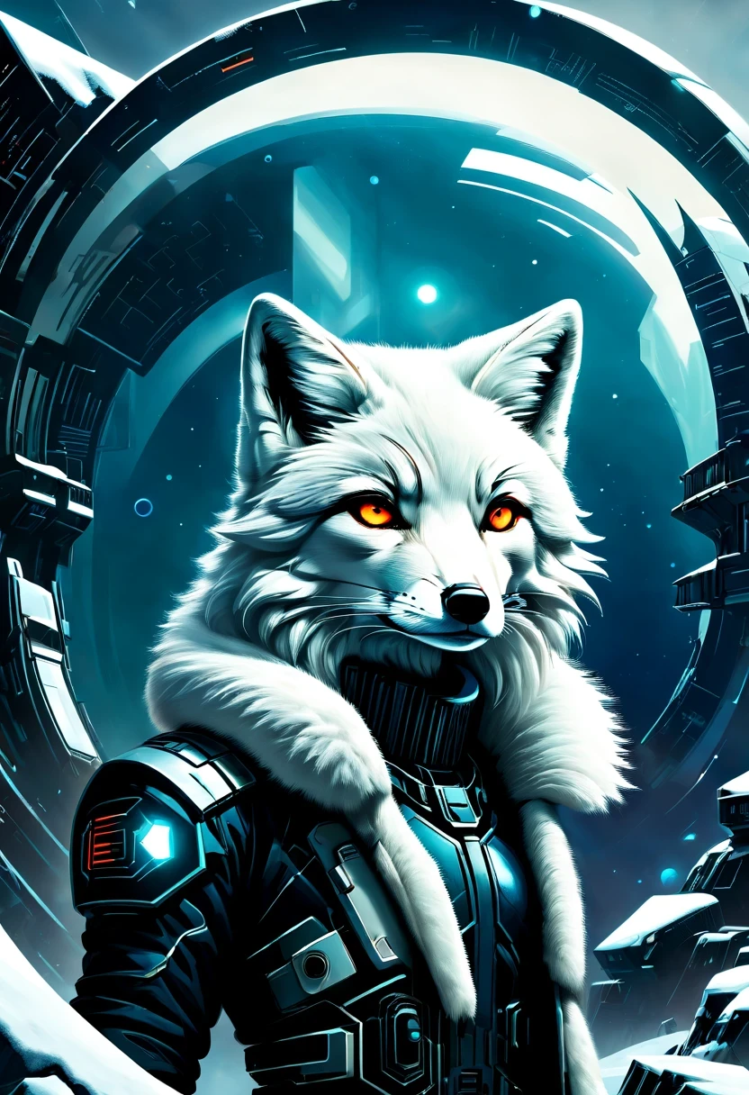 《codename arctic fox》,Science fiction,futuristic,cyberpunk,Surrealism,