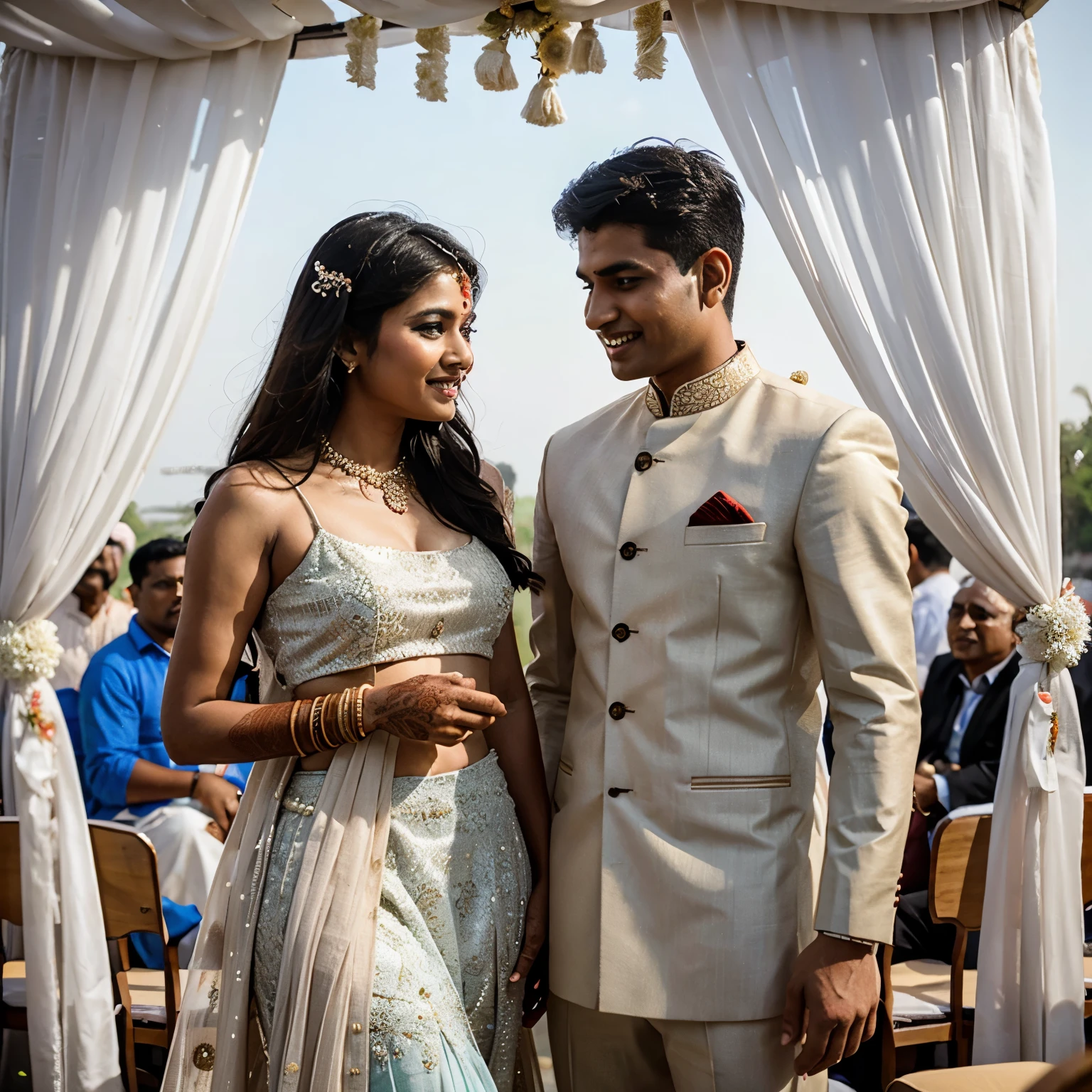 Indian wedding couple 