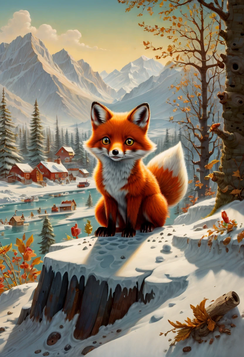 a cute colorful chibi arctic fox wearing mask, ice background, godrays, ultra high res, (photorealistic, realistic:1.2), deep shadow, raw photo, film grain, Fujifilm XT3, 8k uhd, dslr, (best quality, masterpiece, Representative work, official art, Professional, Ultra intricate detailed, 8k:1.3)