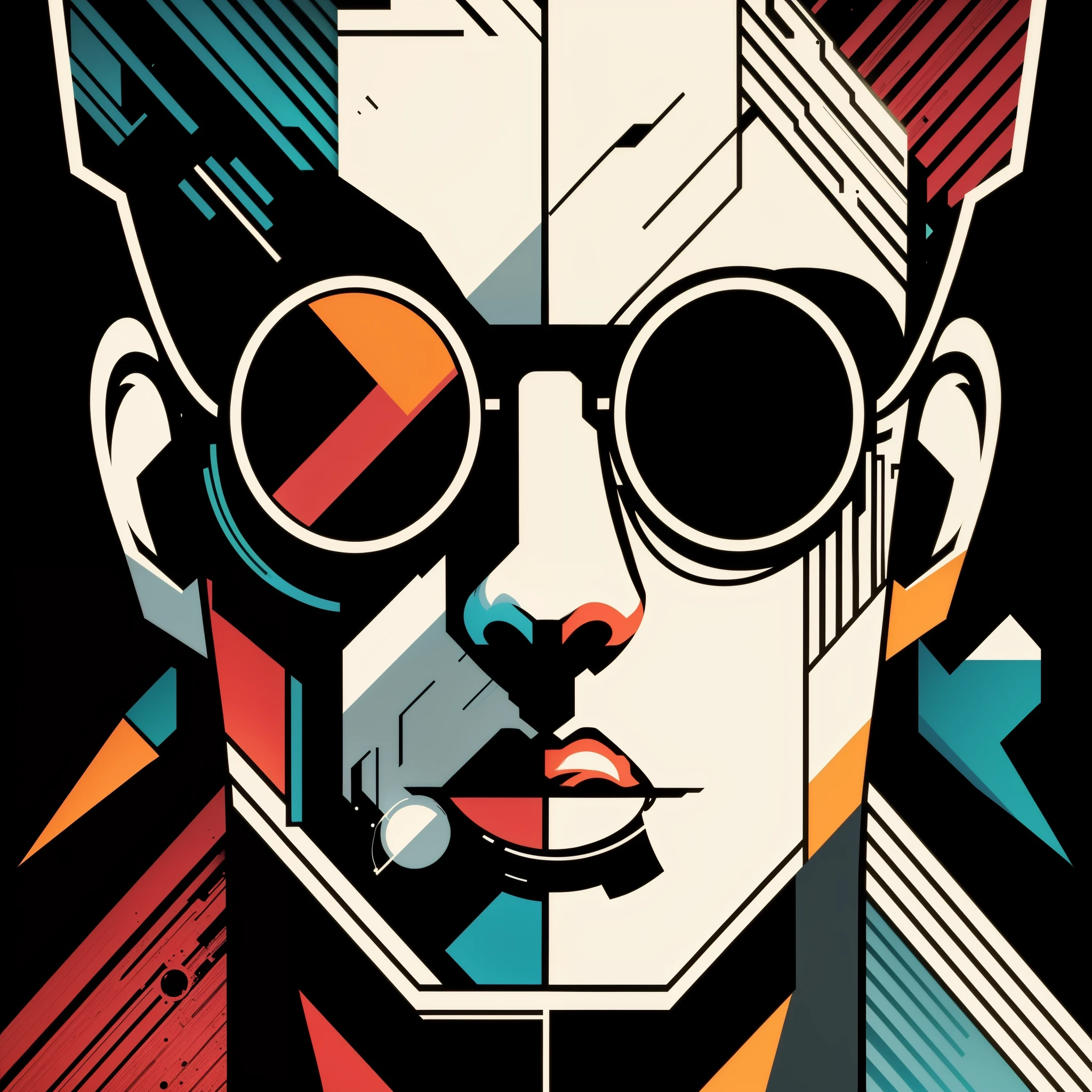 Graphic design t-shirt, plain design, Rostro de dos mujeres ciberpunk futuristas en mezcla de tonos, tonos coloridos, Limpieza muy detallada, imagen vectorial, professional photography, smoke explosion, fondo sencillo, flat Fondo blanco, vector brillante ((Fondo blanco) )