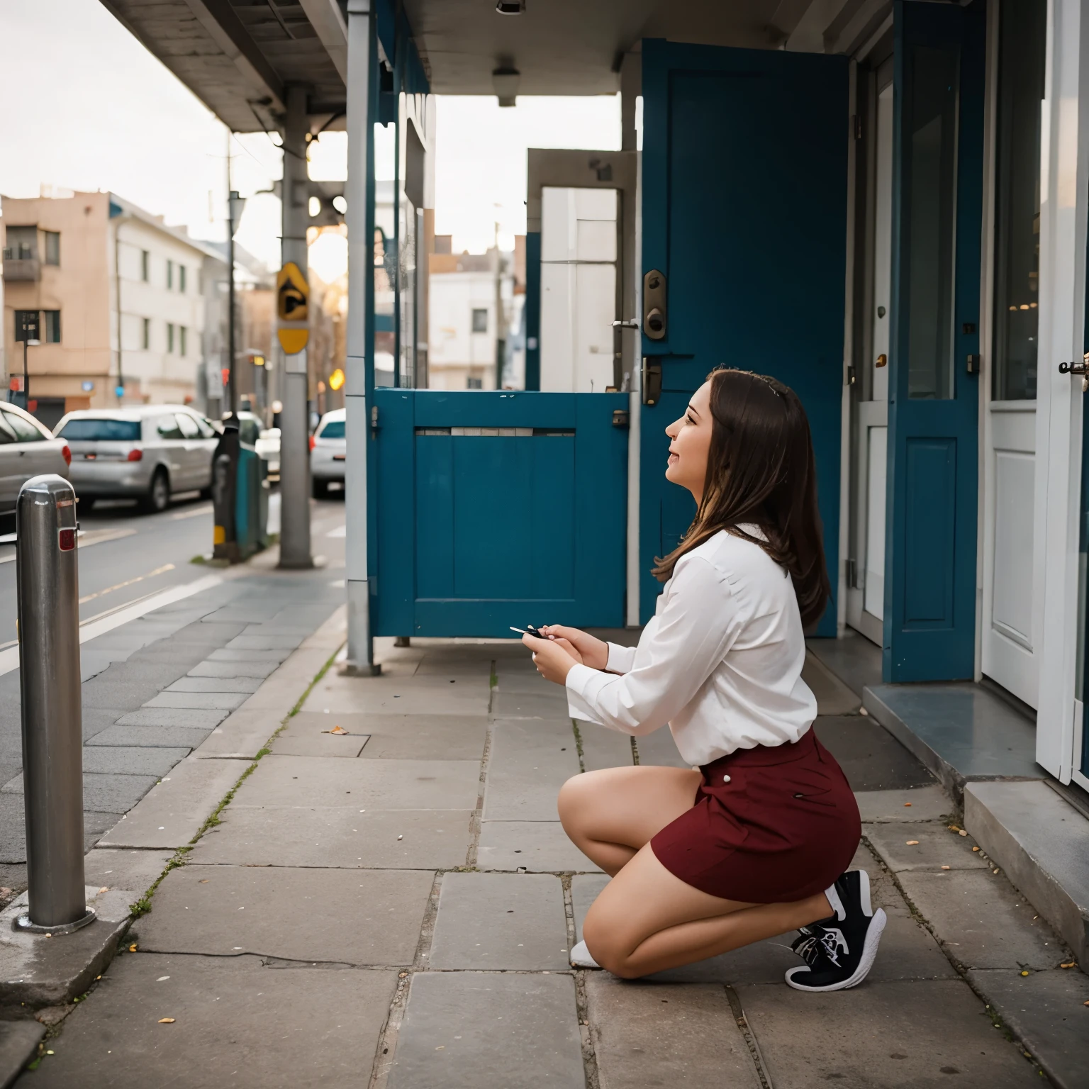 A girl proposing