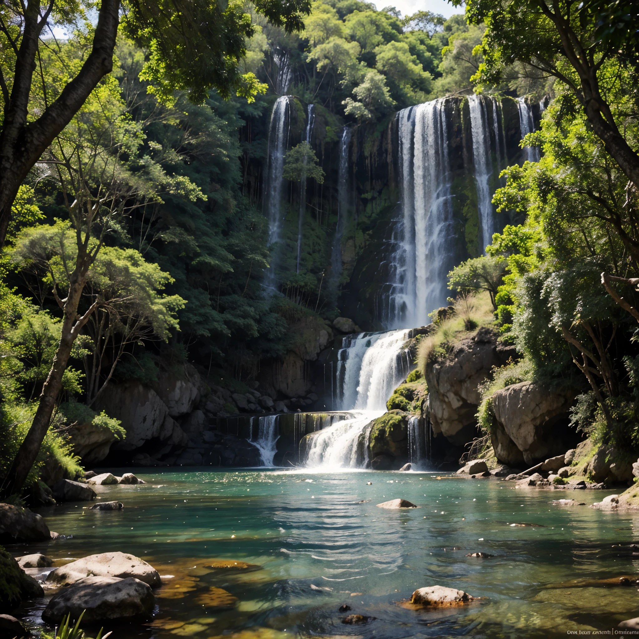 Paisaje realusta de la selva 