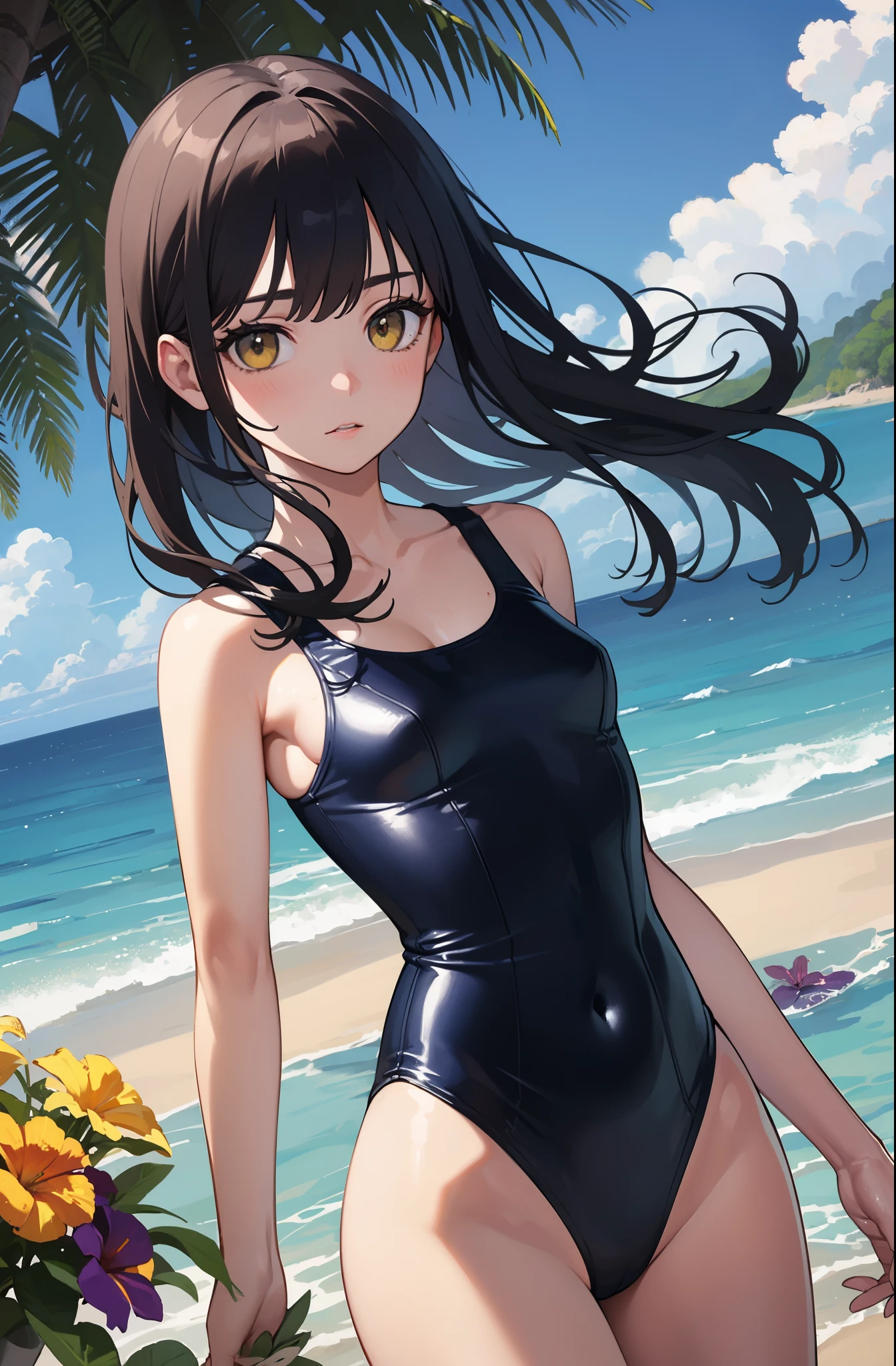 アニメスタイル 女性人物画 水着 AQUA @AIイラスト on X: 