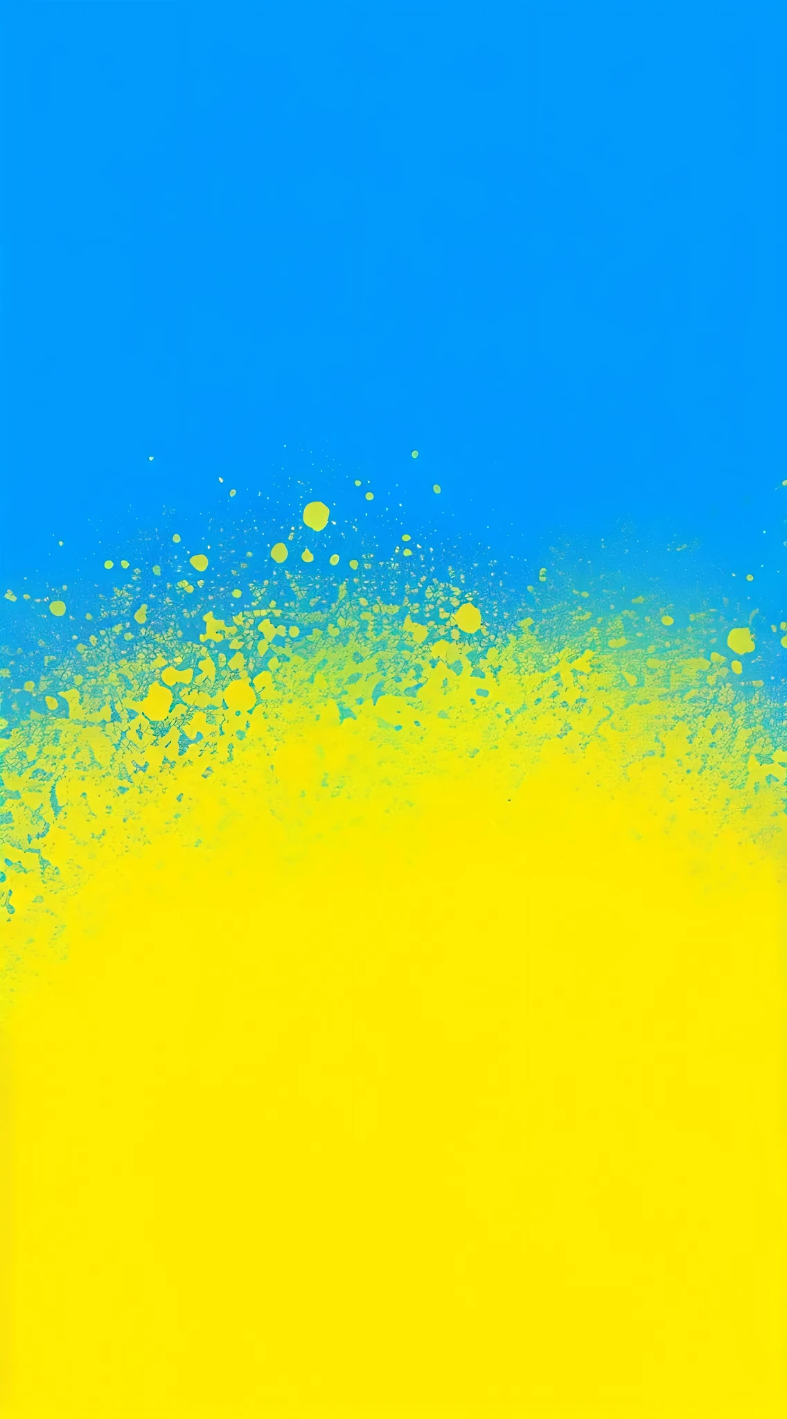 a close up of a yellow and blue background with a yellow circle, background yellow and blue, yellow and blue and cyan, blue and yellow gradient, yellow and blue, some yellow and blue, blue and yellow, ukrainian flag on the left side, spray paint texture, splatter, blue - yellow sky, blue and yellow color theme, prussian blue and azo yellow