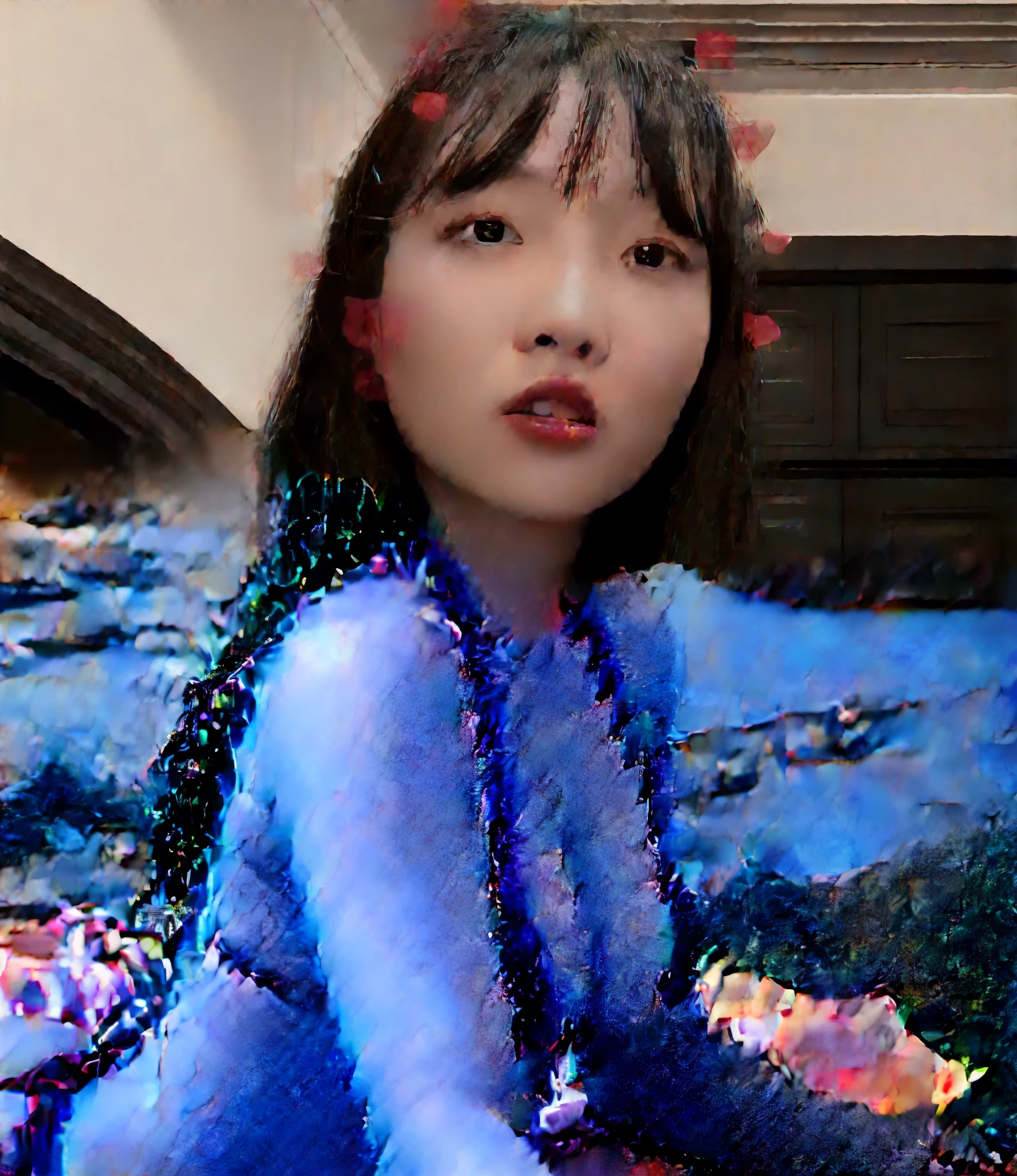 {{masterpiece}}, {{best quality}}, {{Super detailed}}, {{fine details}}, {detail light}, {{high resolution}}, {{Extremely detailed CG unified 8k wallpaper}}, {{best quality}}, {{masterpiece}}, {{Super detailed}}, {detail light}, {extremely delicate and beautiful}, 1 girl, kawaii, depth of field, Glossy on clothes, There are wrinkles on the clothes, Ray tracing, ((Upper body shot)), Upper body, bikini, microbikini, ((Upper body)), 迷你bikini ,1 girl, alone, long hair, breast, looking at the audience, black hair, 中等breast, swimsuit,肯尼亚国旗配色bikini, thong , bikini