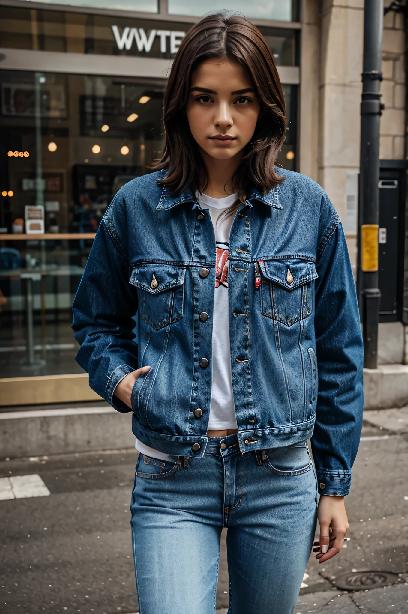 Levis jeans and denim jackets