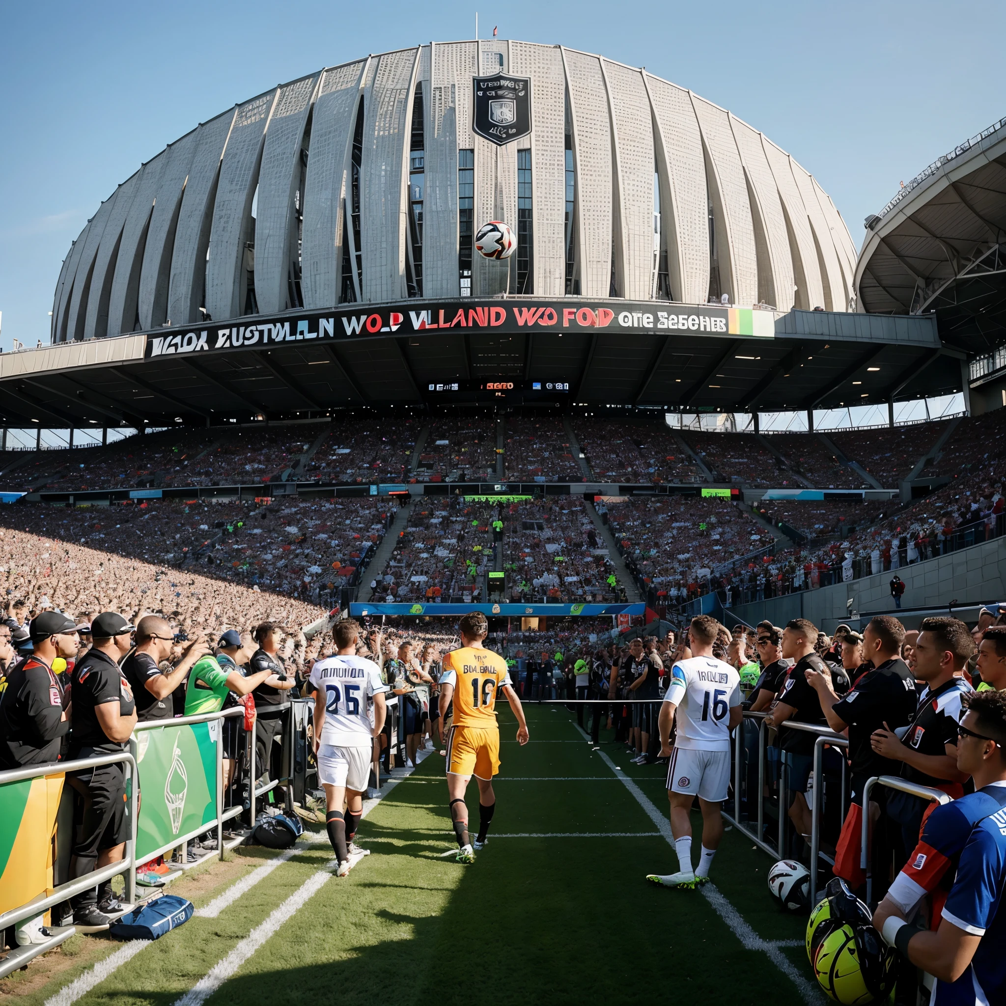 Football World Cup Germany. Fahnen und Fans im Stadion. Impressive atmosphere