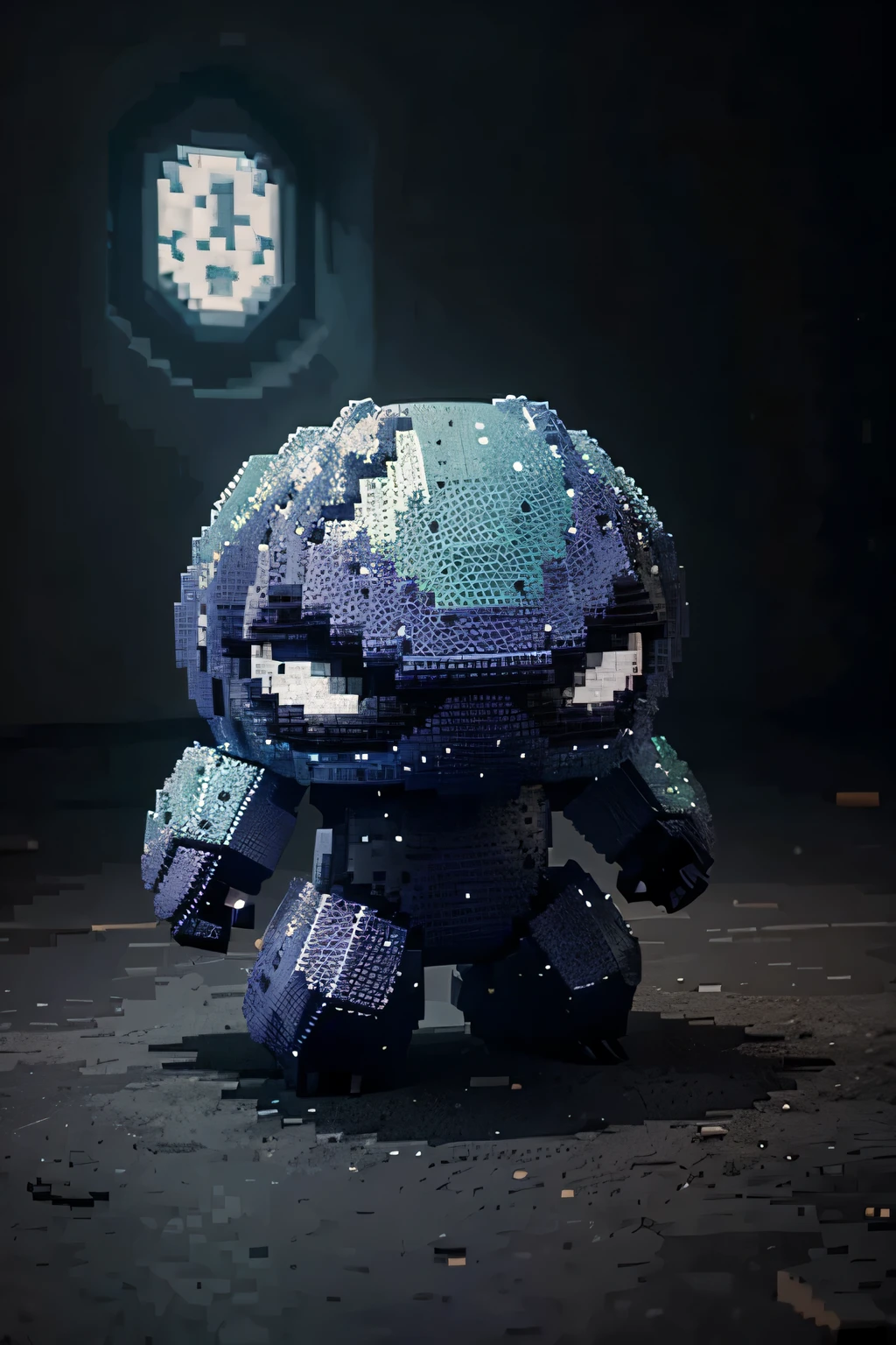 "Crie uma imagem de um monstro em estilo pixel art, using artificial intelligence to generate solid colors. The monster must have a unique and creative appearance, with a resolution of 64x64 pixels. Certifique-se de incluir detalhes distintos que destaquem o monstro&#39;recursos, como olhos, boca, and other characteristic elements. Escolha uma paleta de cores limitada, composed of a maximum of 8 solid colors, to ensure an authentic pixel art style. Also describe any specific characteristics you would like the monster to display, como asas, tentacles or claws, to further customize the creation."