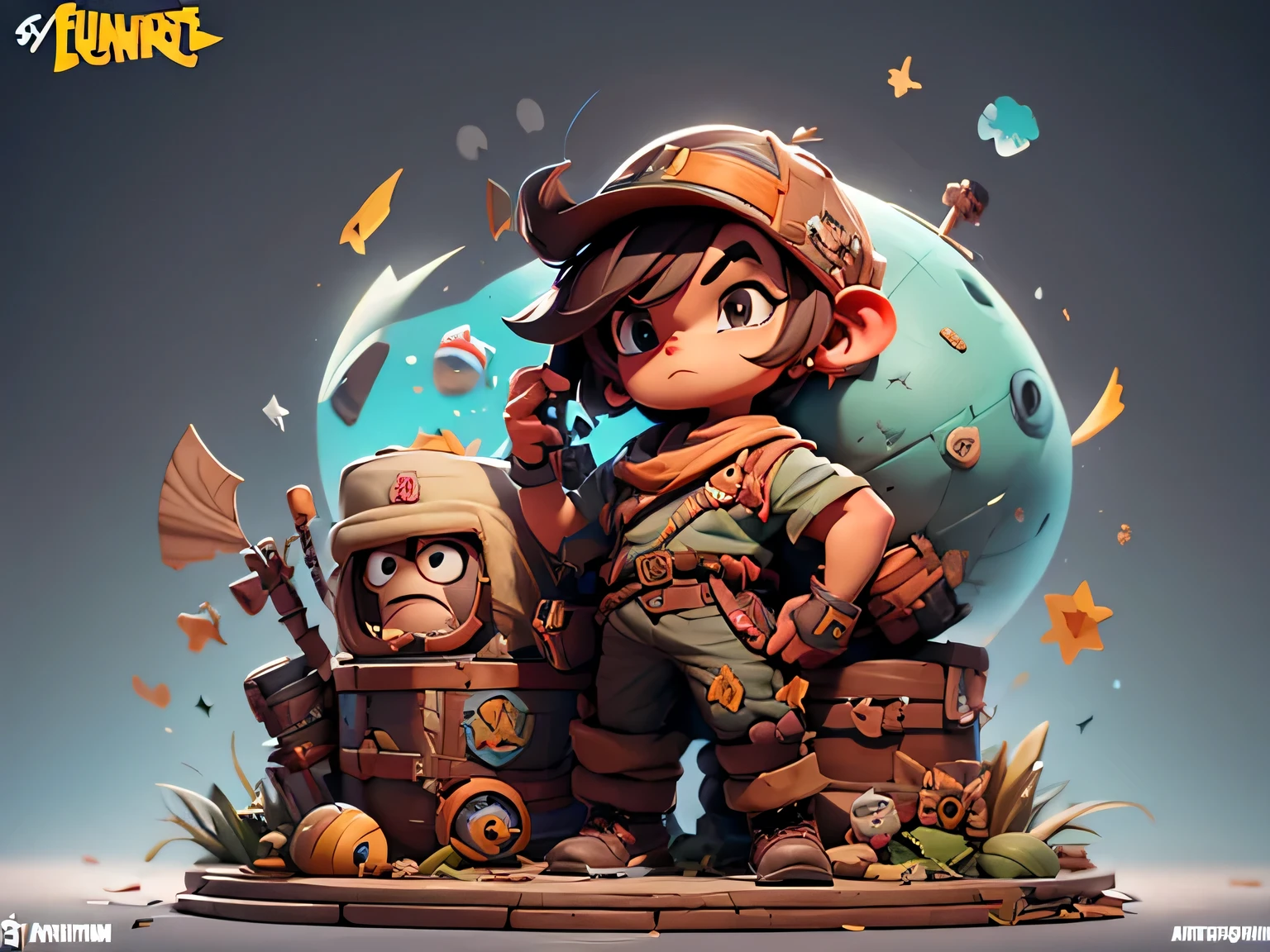 menino de desenho animado, trabalhando mobile, Arte do jogo, Arte em Artstation, Lucas Artistic Adventure, Finnian, not paradise, alien, grungerock, Arte Promocional, arte de fundowork, game illustration, arte oficial, Arte do jogo, arte oficial, official illustration, arte publicada, arte de fundo, inspirado em Lucas Vorsterman, stylized Arte do jogo
