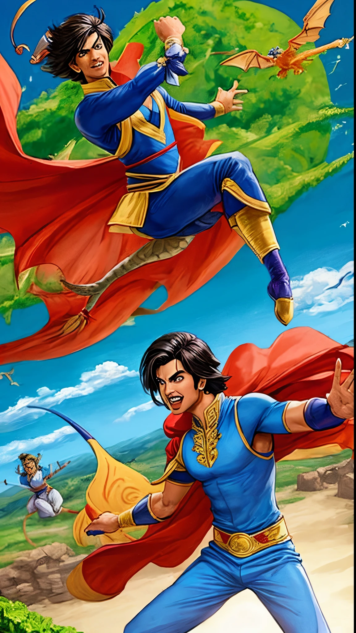 Dragon flying Jatt war