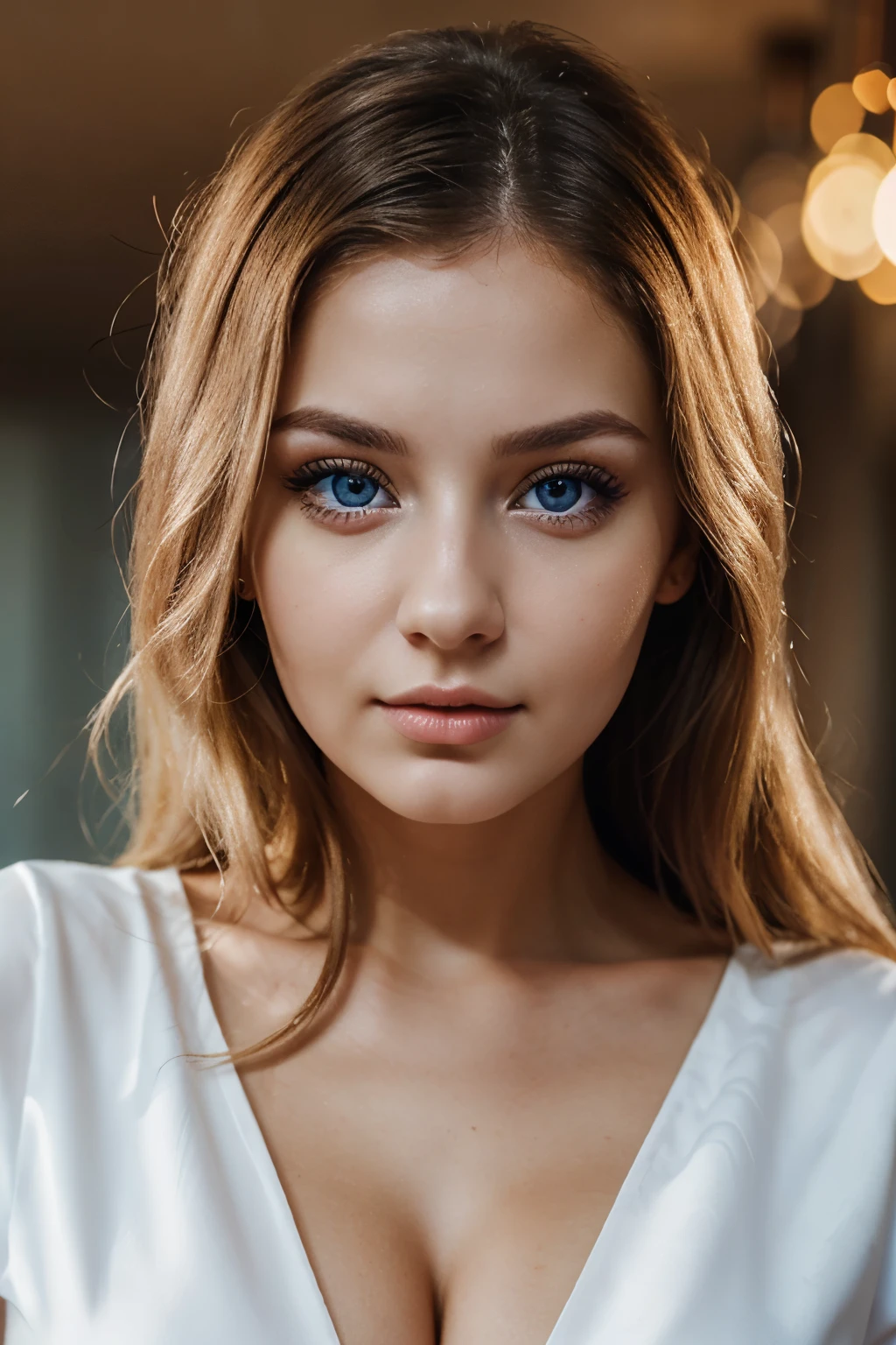 23 years old Russian girl, her name is Anna Ivanov, Instagram
phenomenon, her eyes are big blue and detailed, perfectly beautiful