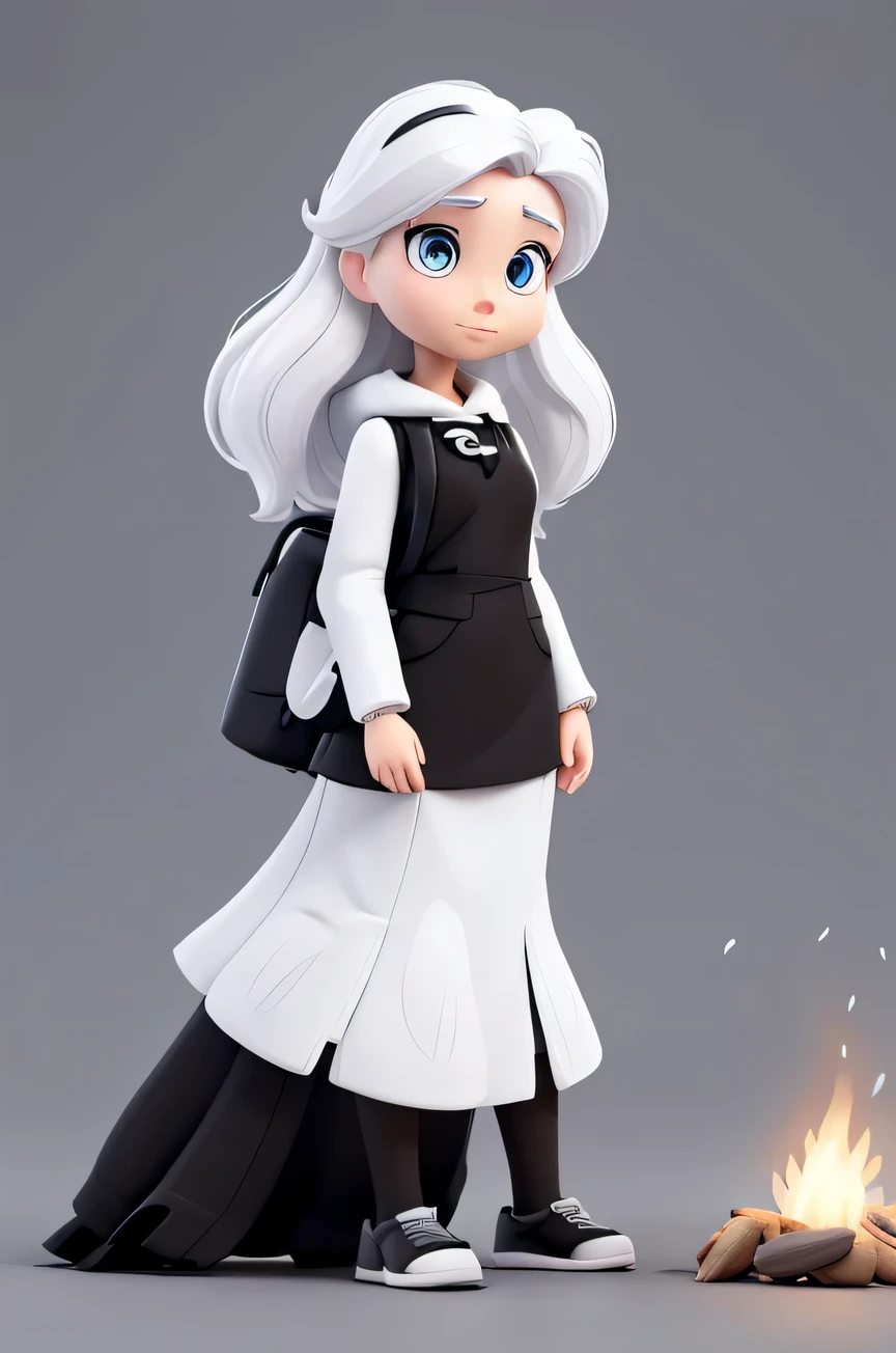 a black and white coloring page of a strong, white modern woman with white hair, wearing white hiking clothes sitting at a white campfire with a white forest in the background. Full-length woman with back showing. There is no shading or grayscale in the illustration. It is outlined finely in black. Her eyes and hands are anatomically correct. On a white background.is outlined finely in black. Her eyes and hands are anatomically correct. On a white background.a black and white coloring page of a strong, white modern woman with white hair, wearing white hiking clothes sitting at a white campfire with a white forest in the background. Full-length woman with back showing. There is no shading or grayscale in the illustration. It is outlined finely in black. Her eyes and hands are anatomically correct. On a white background.is outlined finely in black. Her eyes and hands are anatomically correct. On a white background.
