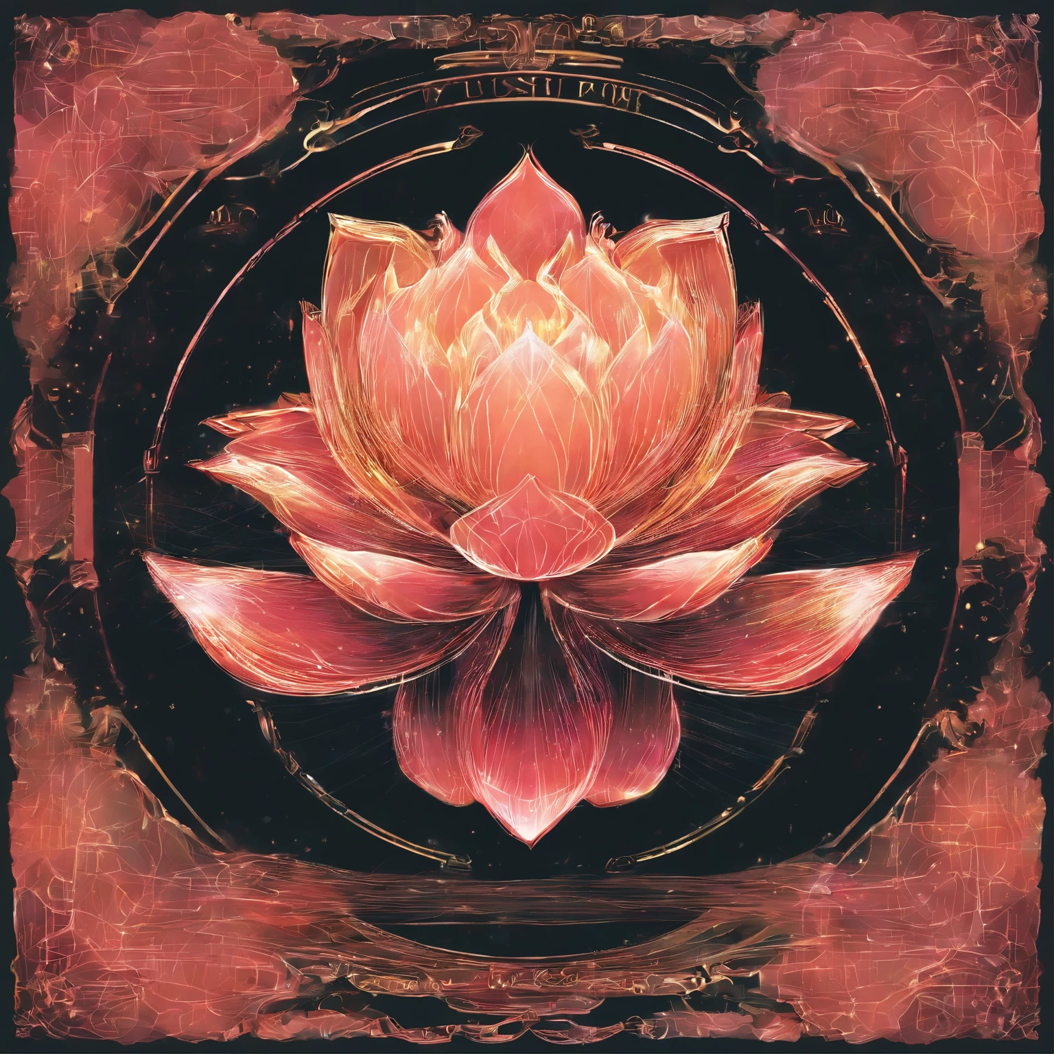 Make a logo for a brand name luminous lotus 