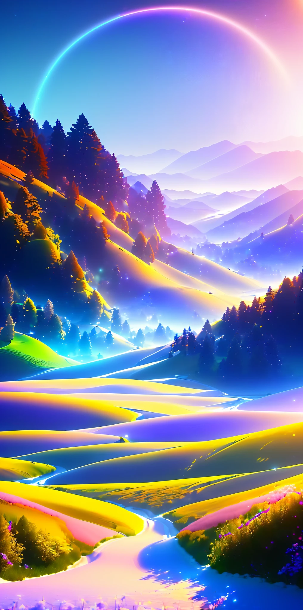 masterpiece, best quality, high quality, extremely detailed CG unity 8k wallpaper a beautiful landscapes oil paiting, award winning photography, Bokeh, Depth of Field, HDR, bloom, Chromatic Aberration ,Photorealistic,extremely detailed, trending on artstation, trending on CGsociety, Intricate, High Detail, dramatic, art by midjourney
AND masterpiece, best quality, high quality, extremely detailed CG unity 8k wallpaper A lush summer landscape, with rolling green hills that stretch towards the horizon, dotted with wildflowers in shades of pink, yellow, and purple, volumetric lighting
AND masterpiece, best quality, high quality, extremely detailed CG unity 8k wallpaper A serene autumn landscape, surrounded by trees in hues of golden yellow, fiery red, and burnt orange. The crisp air carries the sweet fragrance of fallen leaves and wood smoke. The ground is covered with a blanket of warm-colored leaves that rustle underfoot. In the distance, a misty mountain range rises up, volumetric lighting
AND masterpiece, best quality, high quality, extremely detailed CG unity 8k wallpaper A breathtaking winter landscape, blanketed in a mantle of snow, creating a world of glittering whites and cool blues. Tall evergreens stand tall and proud, their branches weighed down by heavy snow, volumetric lighting
AND masterpiece, best quality, high quality, extremely detailed CG unity 8k wallpaper A vibrant spring landscape, bursting with new life and color. Rolling hills are covered with a carpet of green, dotted with delicate wildflowers in shades of pink, purple, and yellow, volumetric lighting