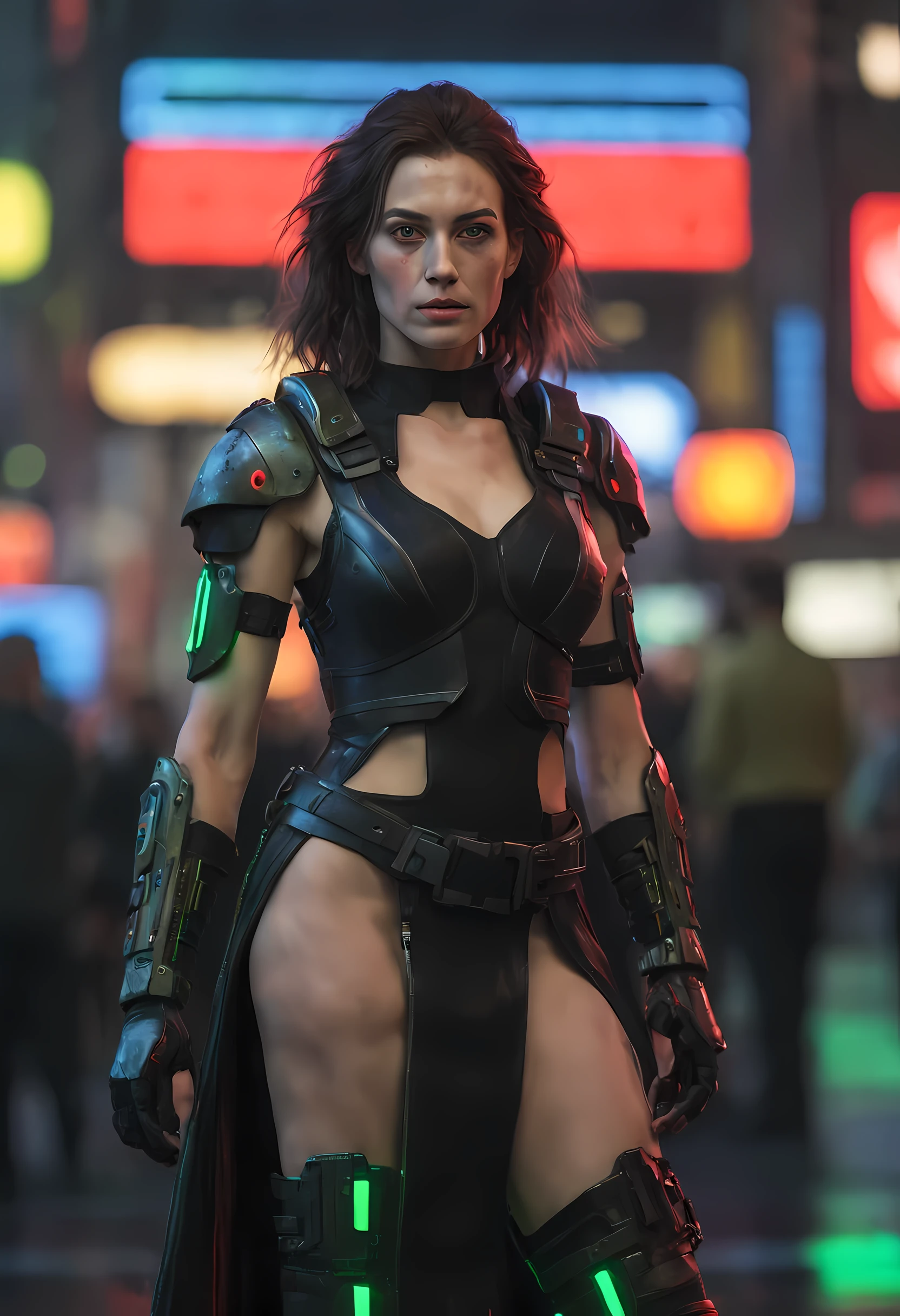 3d model of  (((ohwx woman))) wearing a dress that is a mix of cyberpunk and Nordic viking, neon war colours painted on the body and face, highly detailed and realistic 4k octane render unreal engine 5 trending on artstation hq. intricate portrait with many details digital artwork red and green background bokeh pixar 8K in style cyberpunk 2077 colors neon surrealism photorealistic highlights & shadow depth painting 3D rendered movie still photo-real delicate ceramic black plastic texture white scene bioluminiscence iridescent atlantis face ocean misty water reflectionomas kinkade futuristic metropolis film no, 