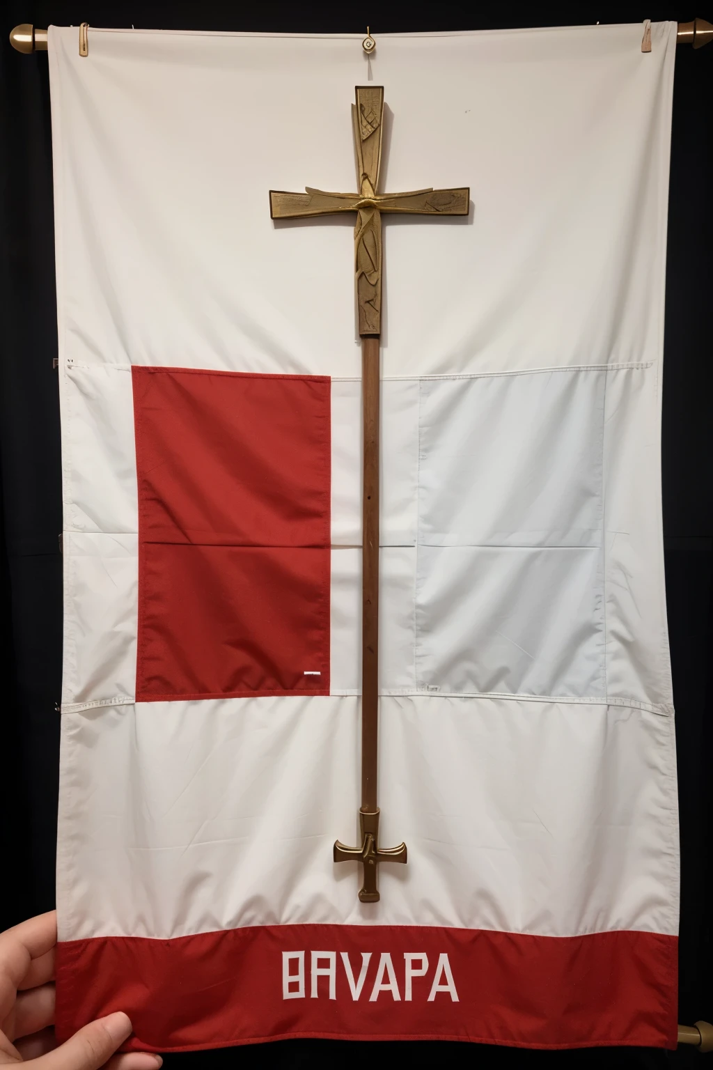Create a flag that references the Soviet Union and the Christian religion