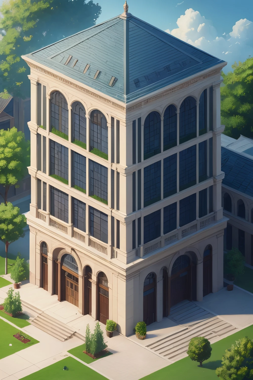 made in rpg maker, a close up of a library building, tilemap