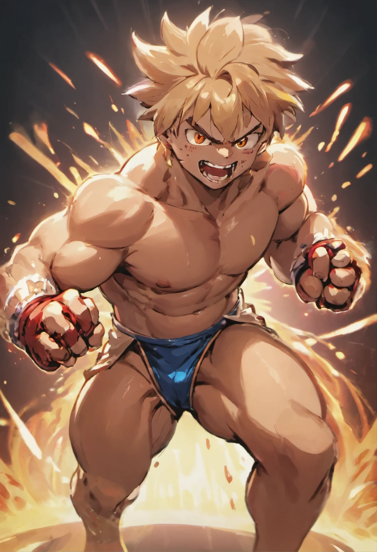 Um gatoro de 18 anos bonito sem camisa musculoso bonito sem camisa sorrindo barriga tanquinho imagem detalhada 8k